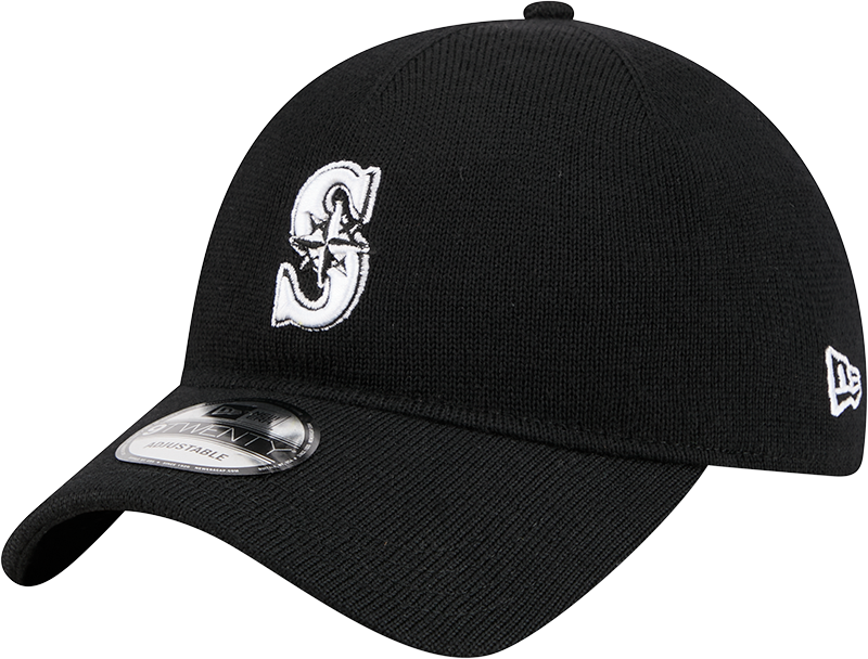 Seattle Mariners Merino Wool Black 9TWENTY Adjustable Hat