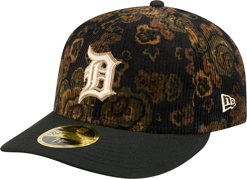 Detroit Tigers Three Looms Floral Cord Low Profile 59FIFTY Fitted Hat