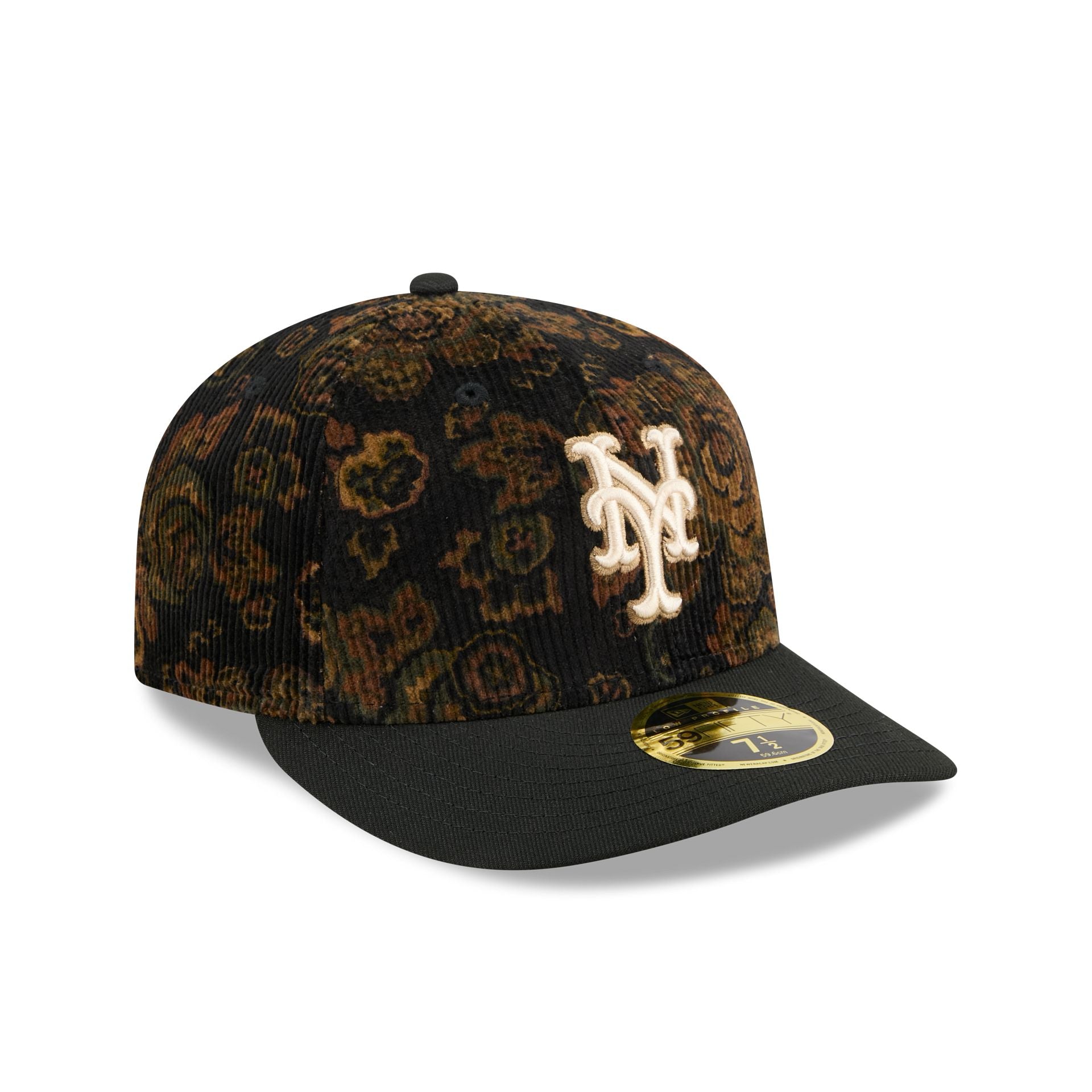 New York Mets Three Looms Floral Cord Low Profile 59FIFTY Fitted Hat