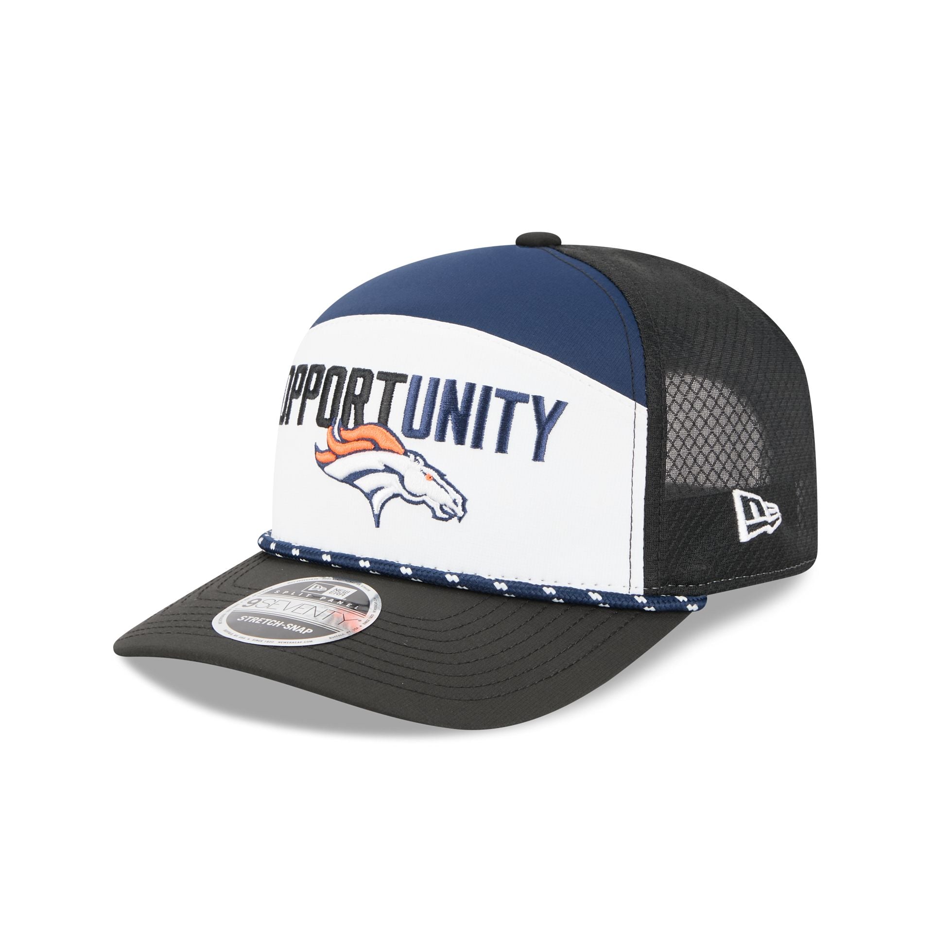 Denver Broncos 2025 Inspire Change Split Panel 9SEVENTY Trucker Hat - Nextgenmallstore