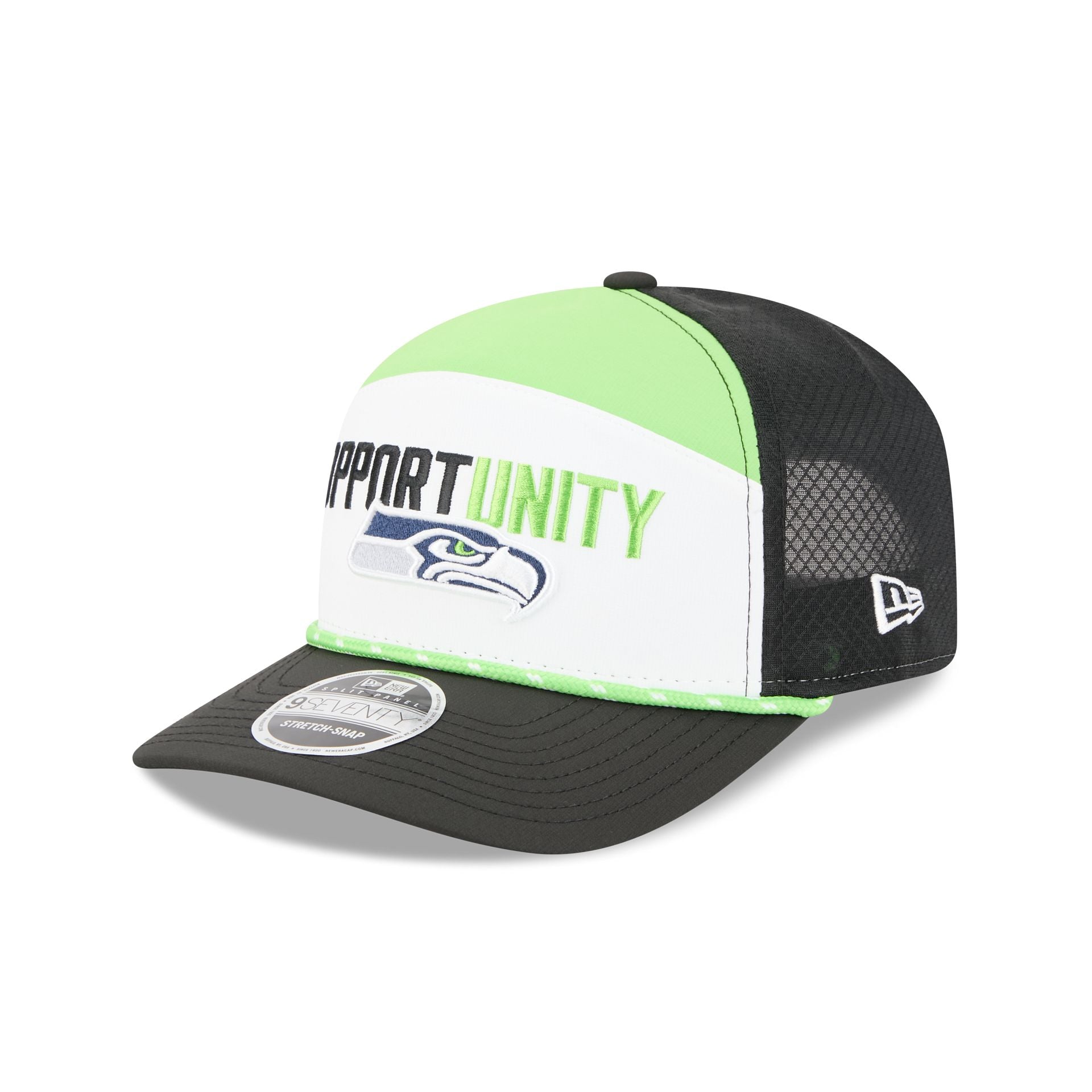 Seattle Seahawks 2025 Inspire Change Split Panel 9SEVENTY Trucker Hat - Nextgenmallstore