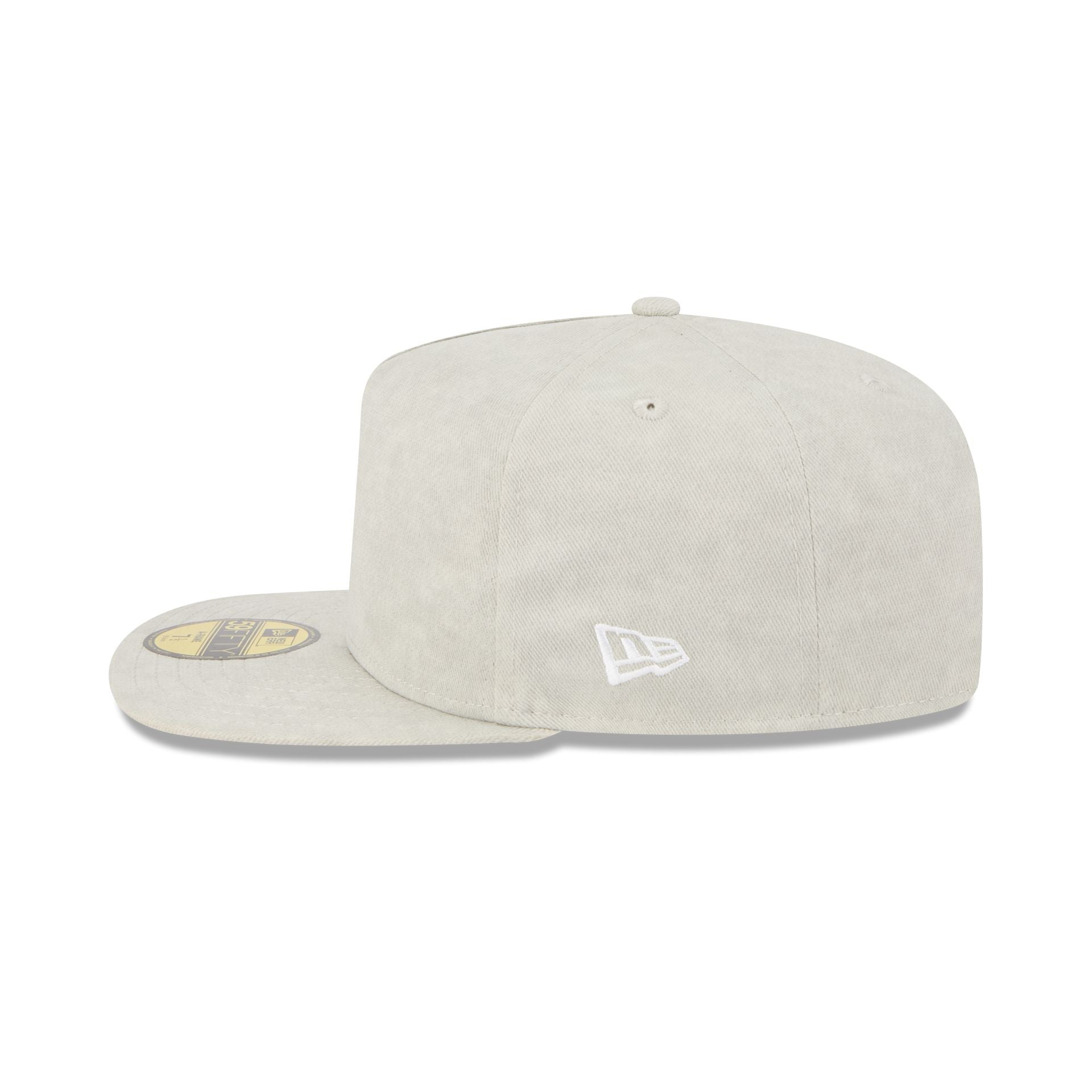Nextgenmallstore Washed Twill Light Biege 59FIFTY A-Frame Fitted Hat