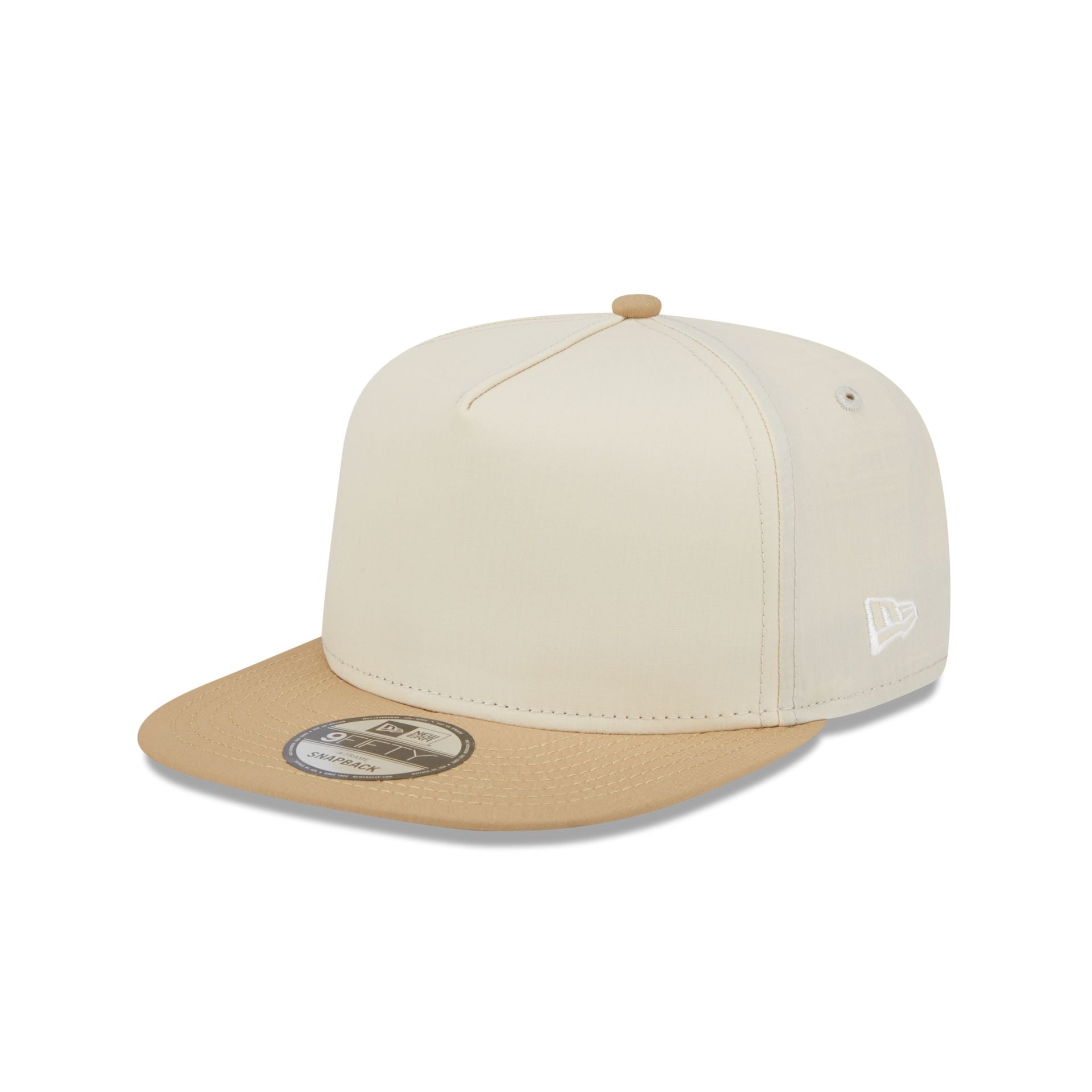 Nextgenmallstore Cotton Nylon Tan Visor 9FIFTY A-Frame Snapback Hat