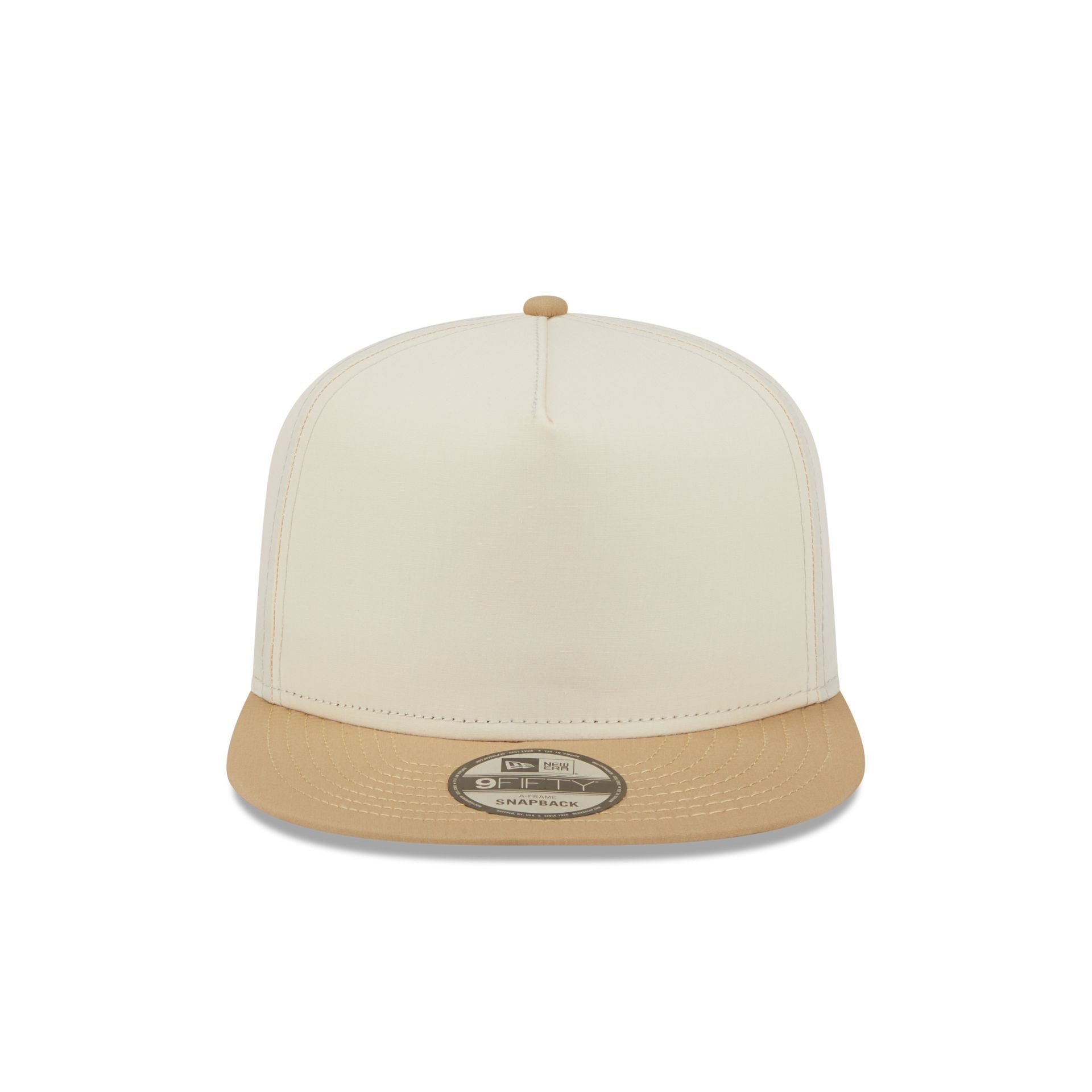 Nextgenmallstore Cotton Nylon Tan Visor 9FIFTY A-Frame Snapback Hat