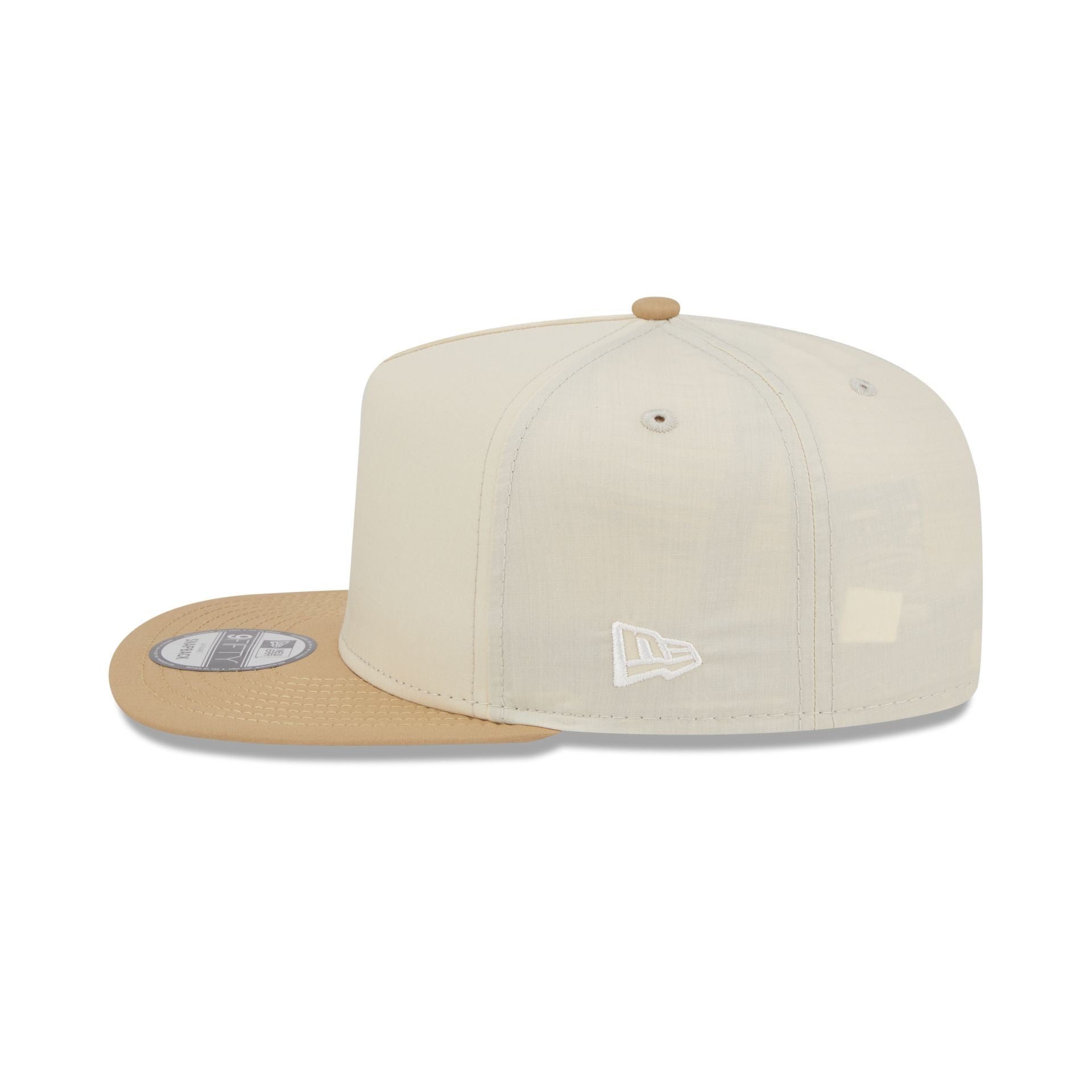 Nextgenmallstore Cotton Nylon Tan Visor 9FIFTY A-Frame Snapback Hat