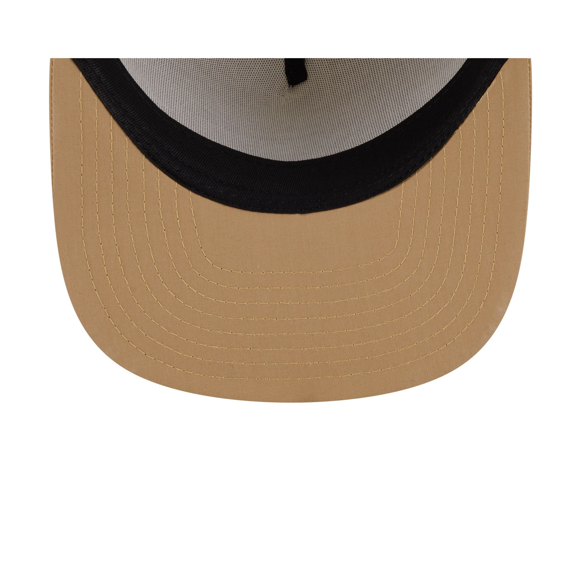 Nextgenmallstore Cotton Nylon Tan Visor 9FIFTY A-Frame Snapback Hat