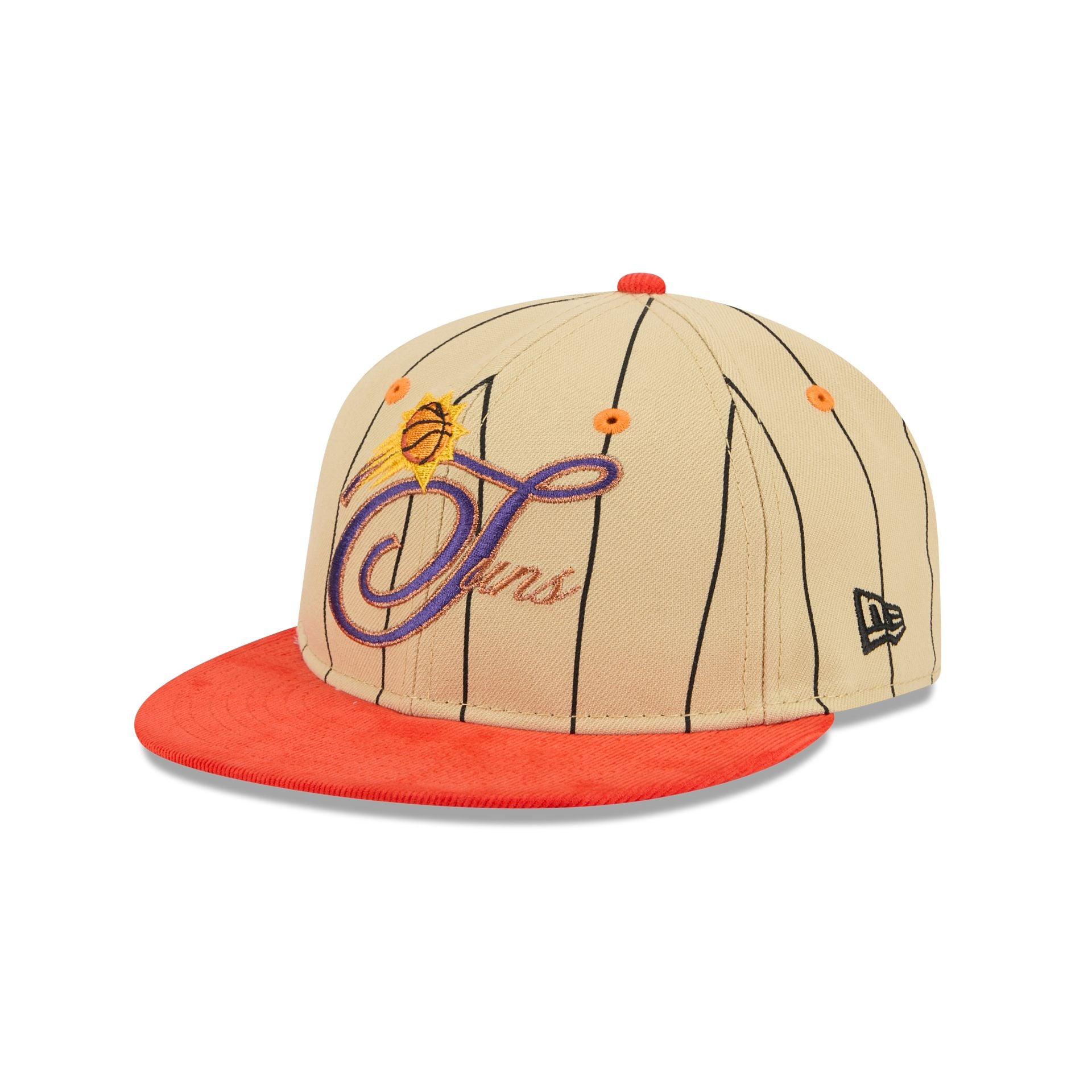 Phoenix Suns Pinstripe Script Retro Crown 9FIFTY Adjustable Hat - Nextgenmallstore