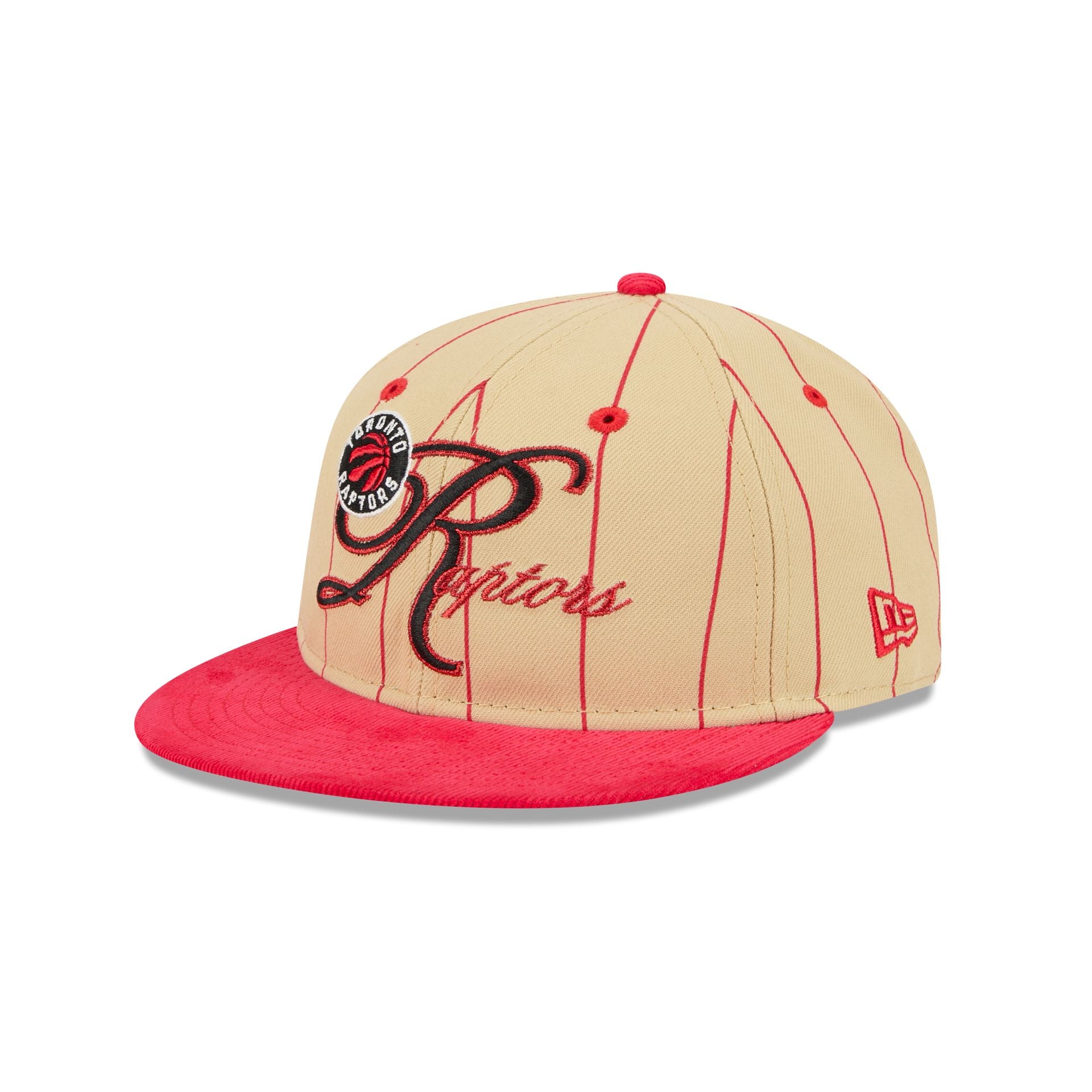Toronto Raptors Pinstripe Script Retro Crown 9FIFTY Adjustable Hat - Nextgenmallstore