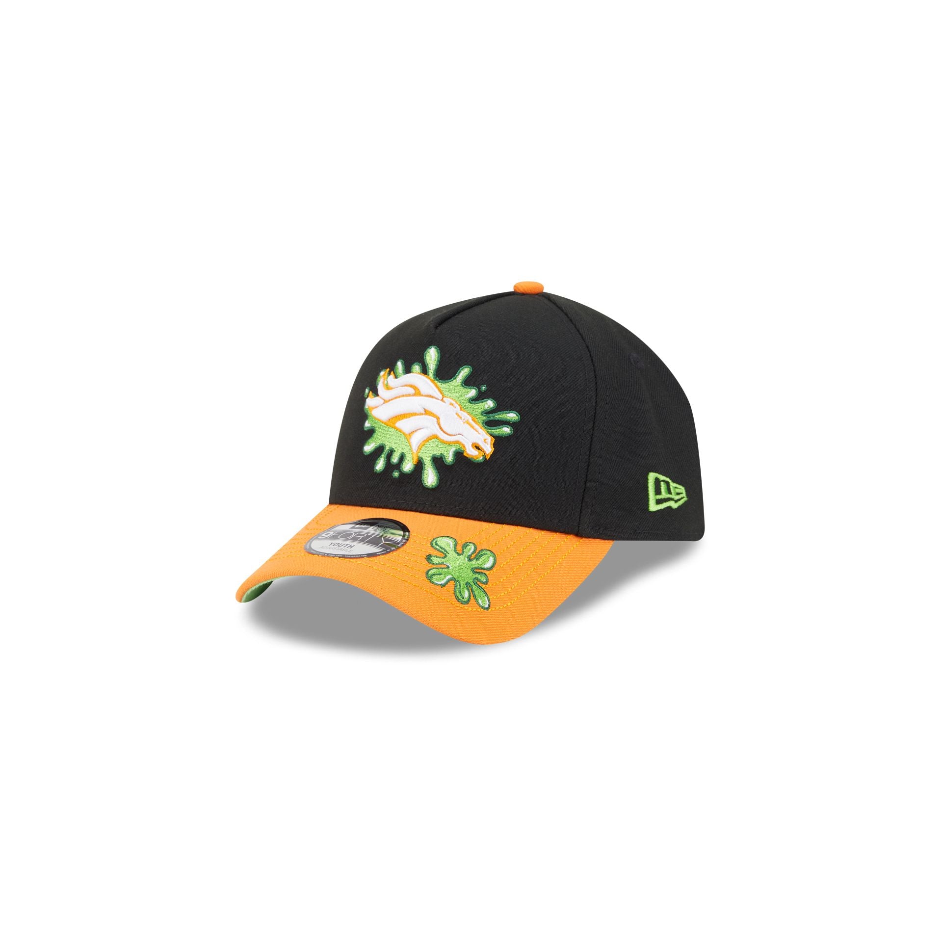 Nickelodeon Slime x Denver Broncos Kids 9FORTY A-Frame Snapback Hat - Nextgenmallstore