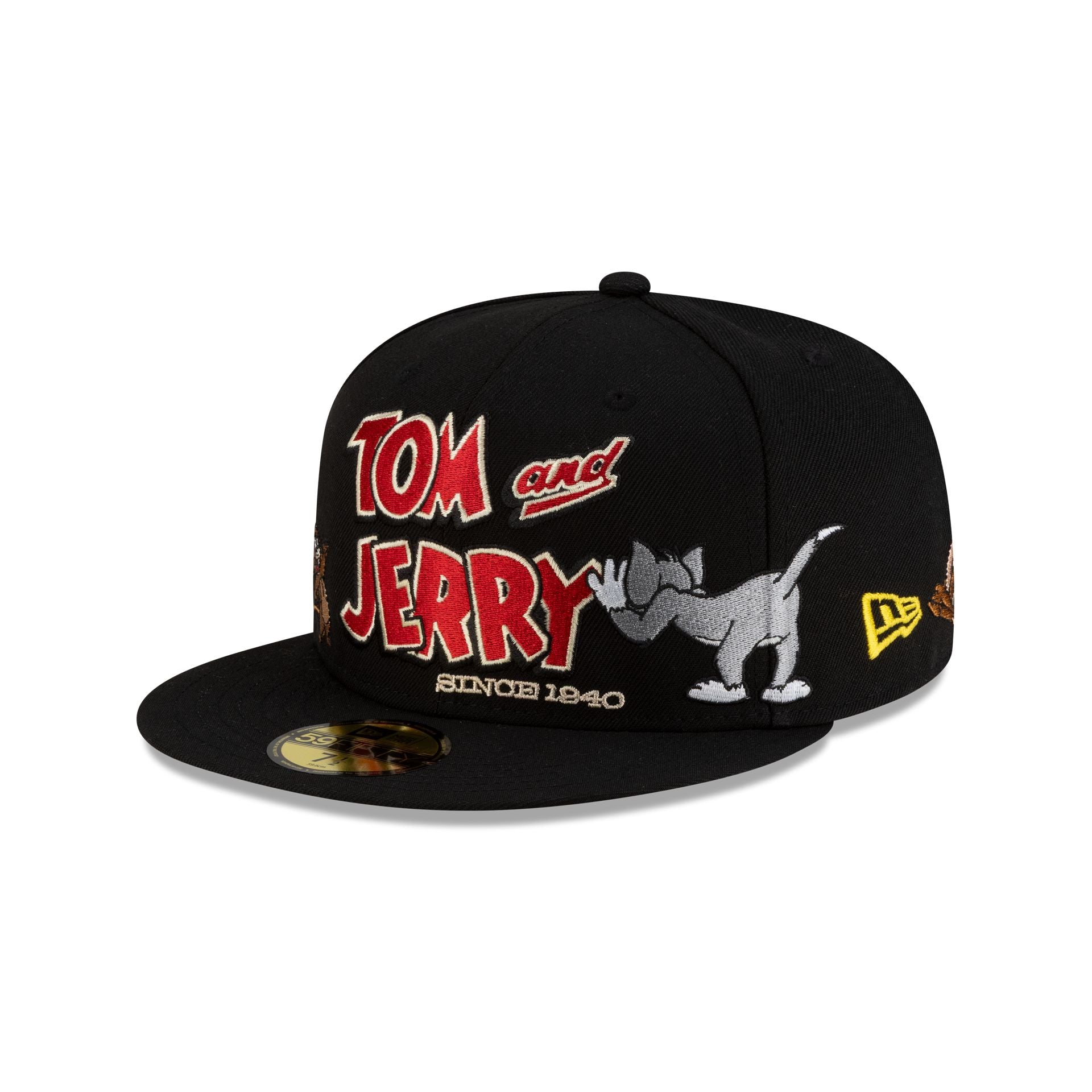 Tom and Jerry 85th Anniversary Black 59FIFTY Fitted Hat - Nextgenmallstore