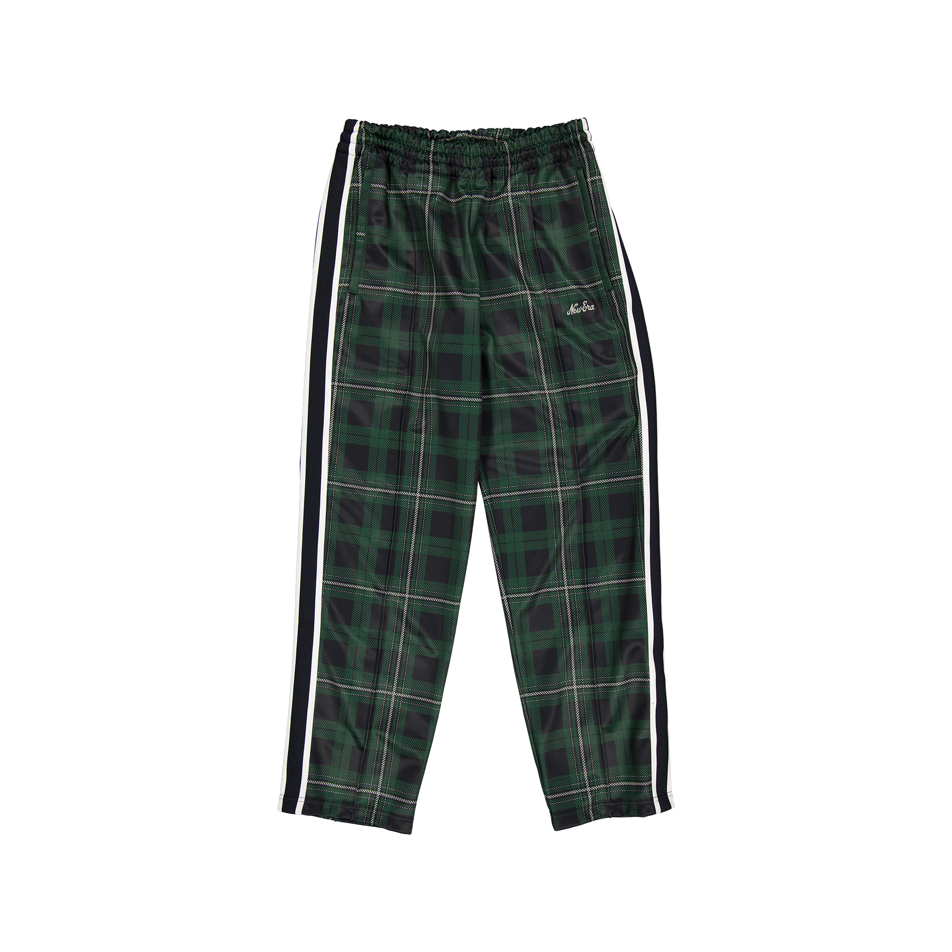 New Era Branded Plaid Navy Track Pants - Nextgenmallstore