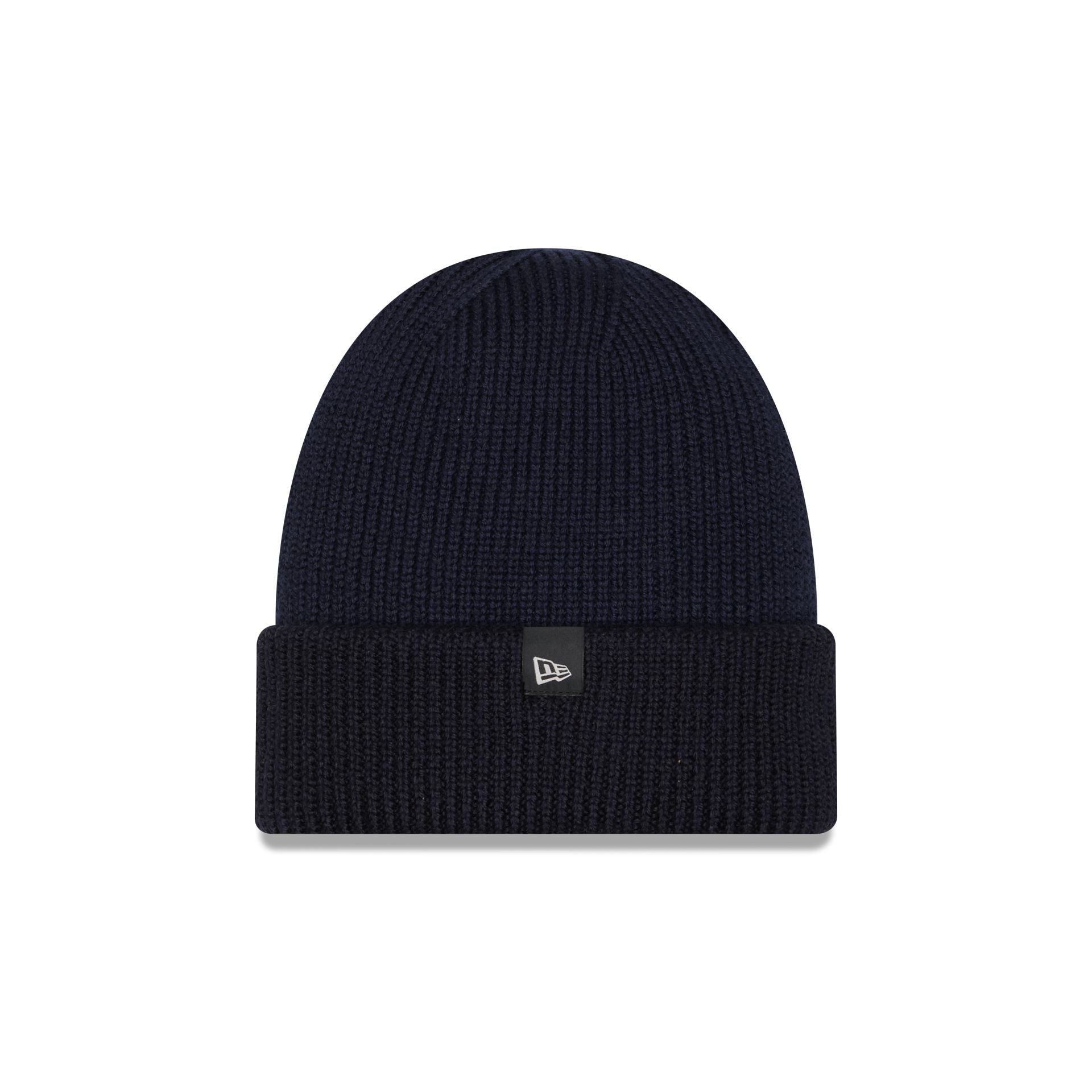 Nextgenmallstore Merino Wool Color Block Navy Cuff Knit Hat