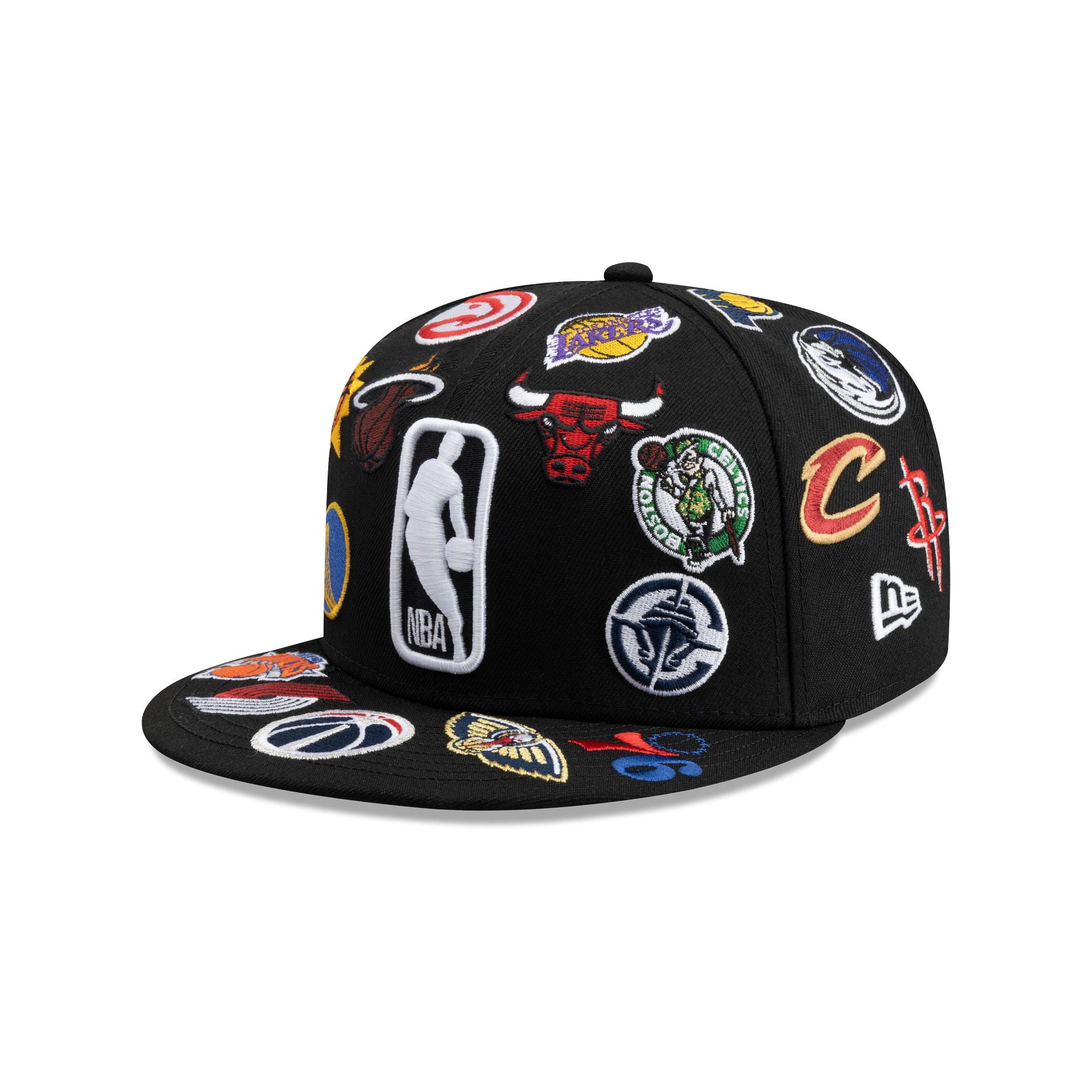 NBA Logo Scramble 59FIFTY Fitted Hat - Nextgenmallstore