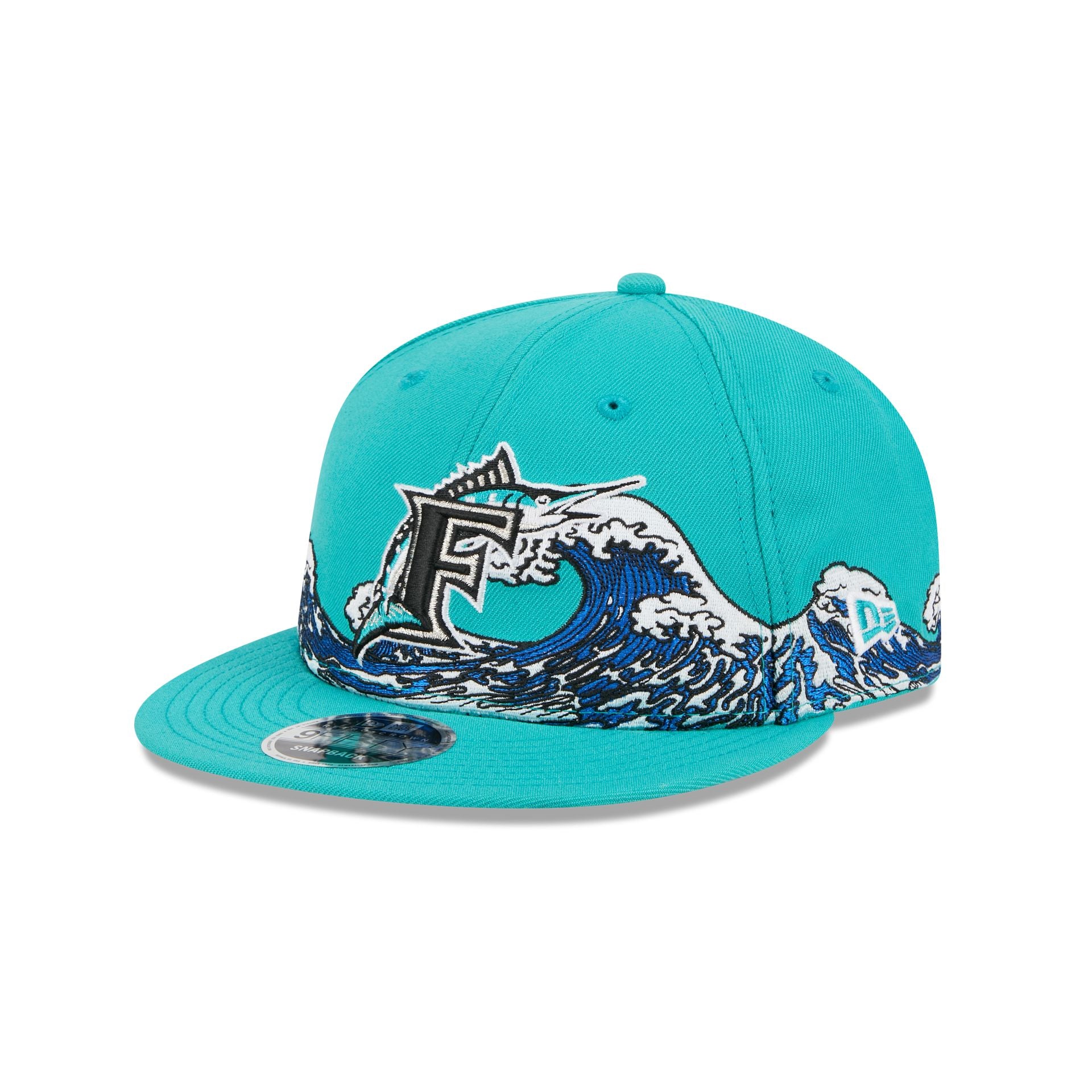 Miami Marlins Tidal Flow Retro Crown 9FIFTY Adjustable Hat - Nextgenmallstore