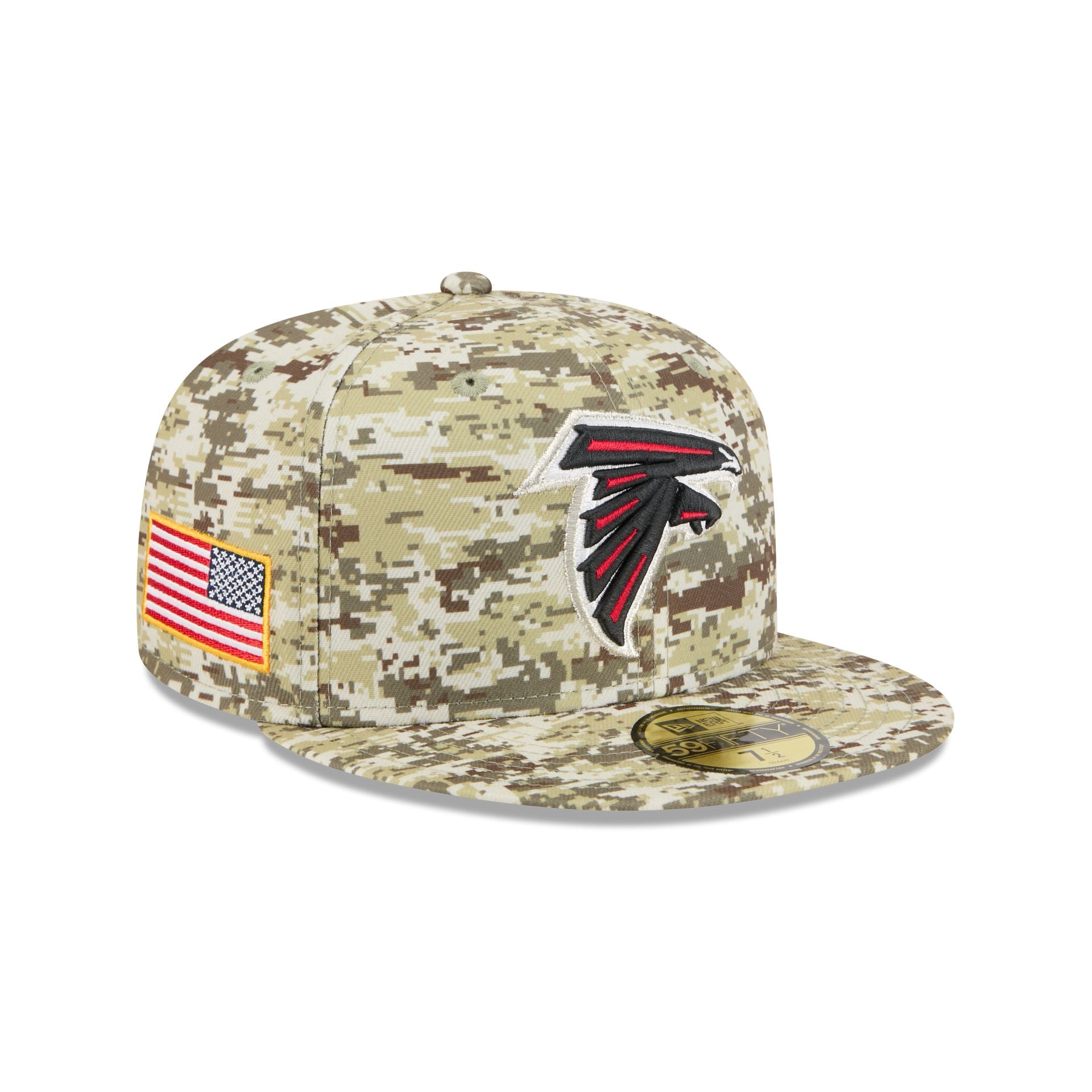 Atlanta Falcons 2025 Salute to Service Fan Gear 59FIFTY Fitted Hat - Nextgenmallstore