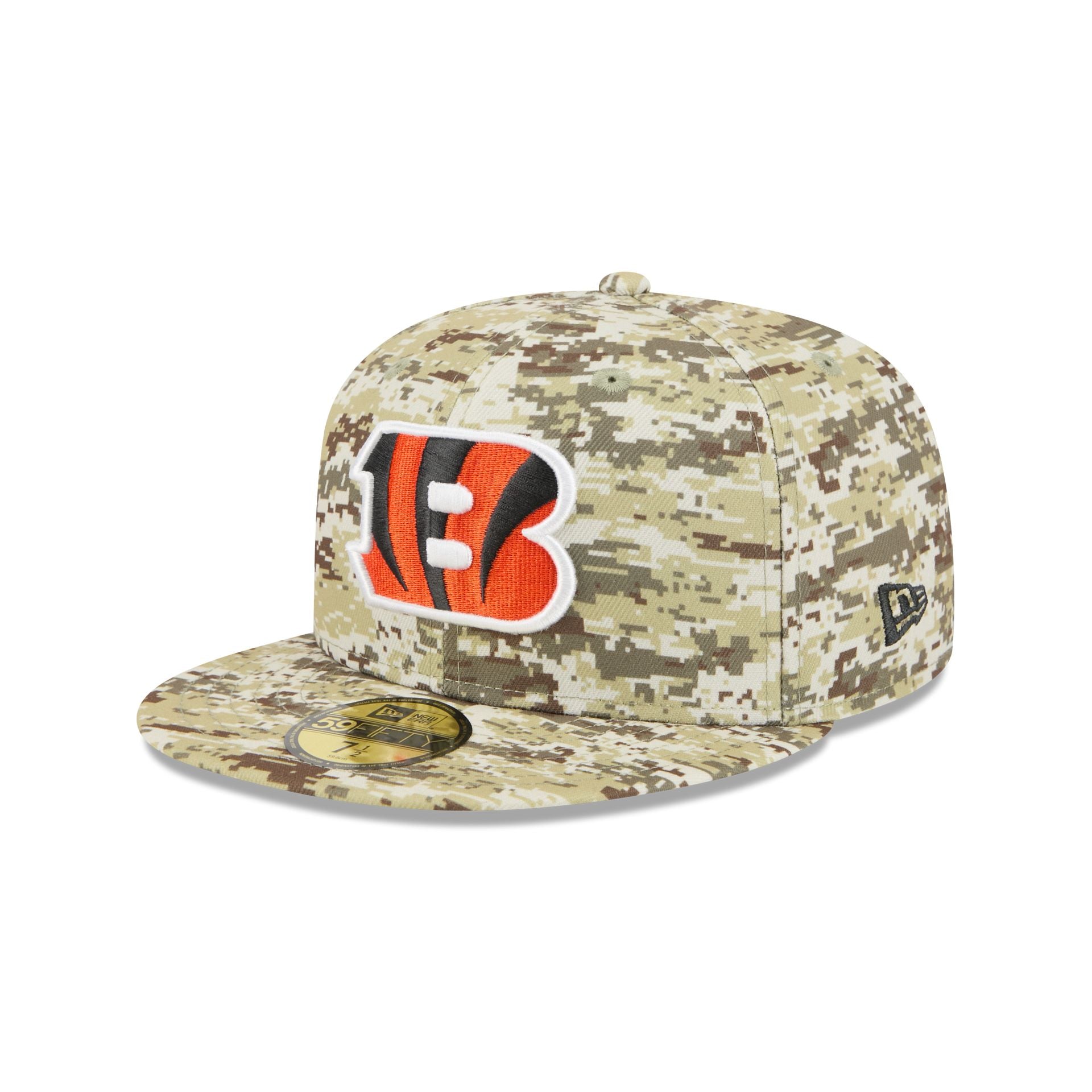 Cincinnati Bengals 2025 Salute to Service Fan Gear 59FIFTY Fitted Hat