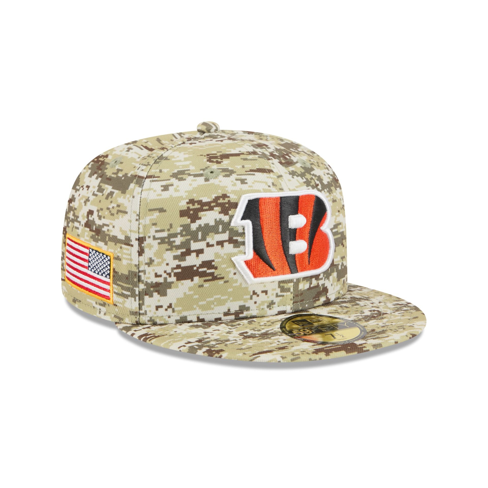Cincinnati Bengals 2025 Salute to Service Fan Gear 59FIFTY Fitted Hat - Nextgenmallstore
