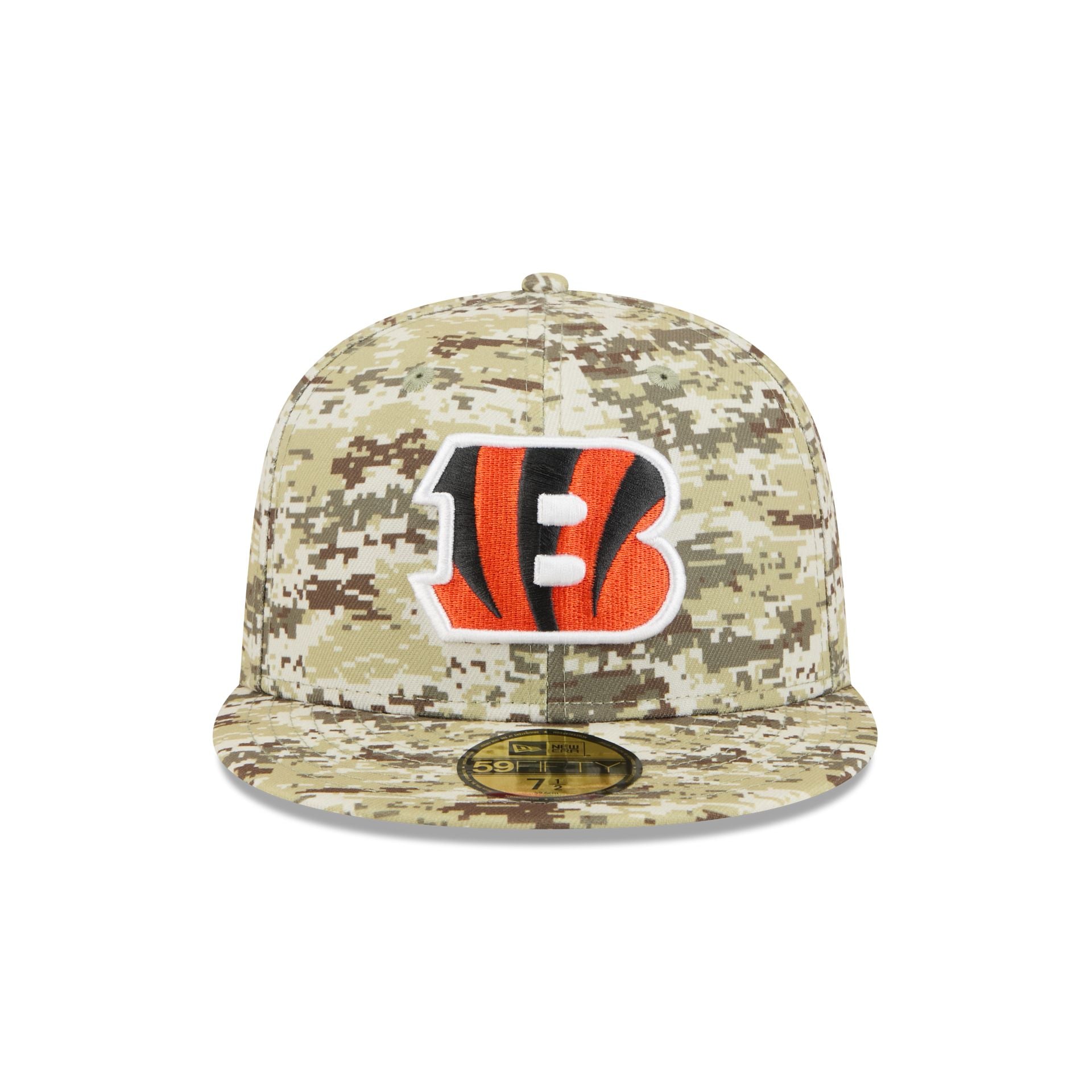 Cincinnati Bengals 2025 Salute to Service Fan Gear 59FIFTY Fitted Hat