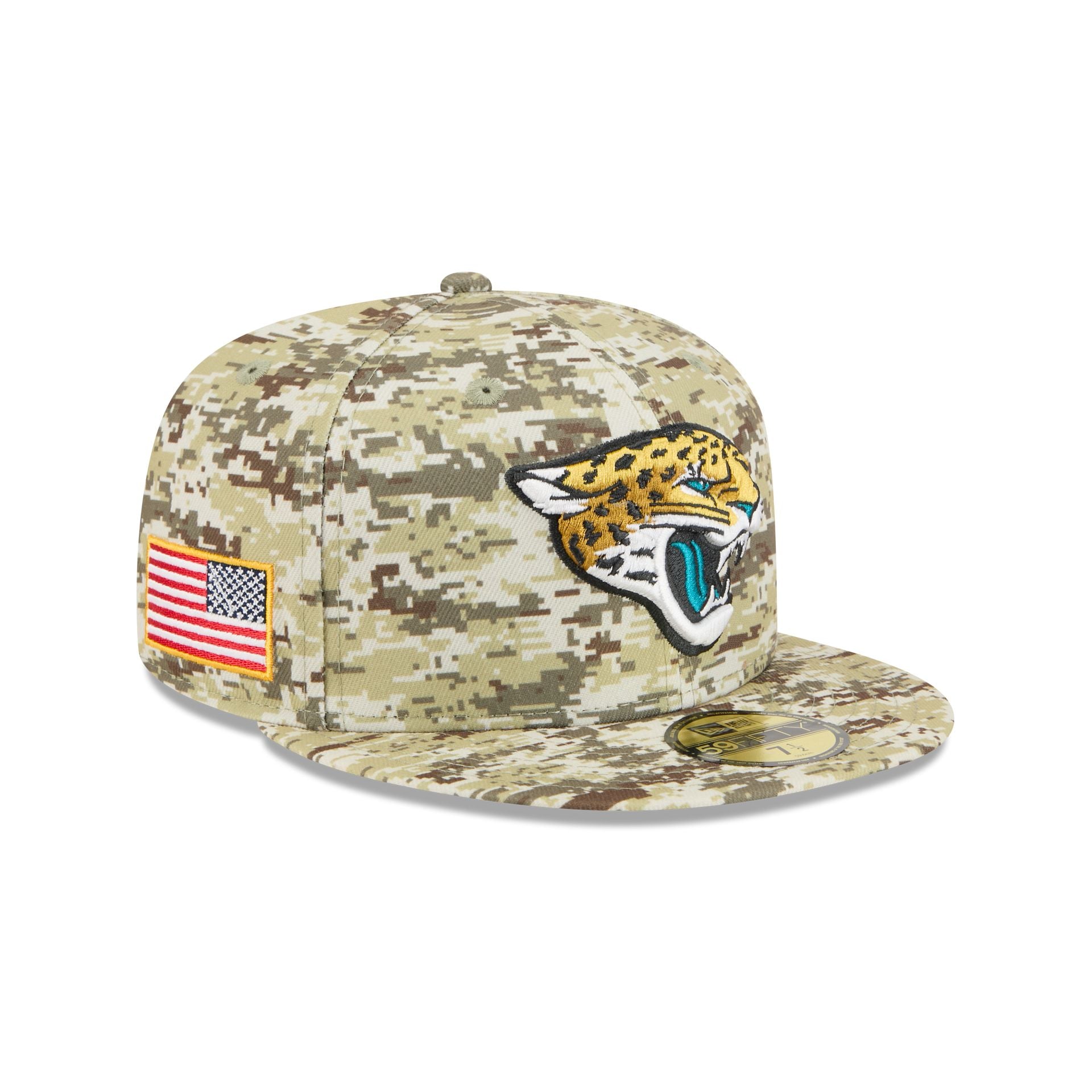 Jacksonville Jaguars 2025 Salute to Service Fan Gear 59FIFTY Fitted Hat - Nextgenmallstore