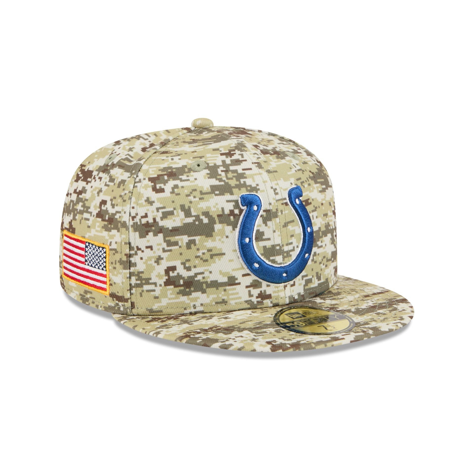Indianapolis Colts 2025 Salute to Service Fan Gear 59FIFTY Fitted Hat - Nextgenmallstore
