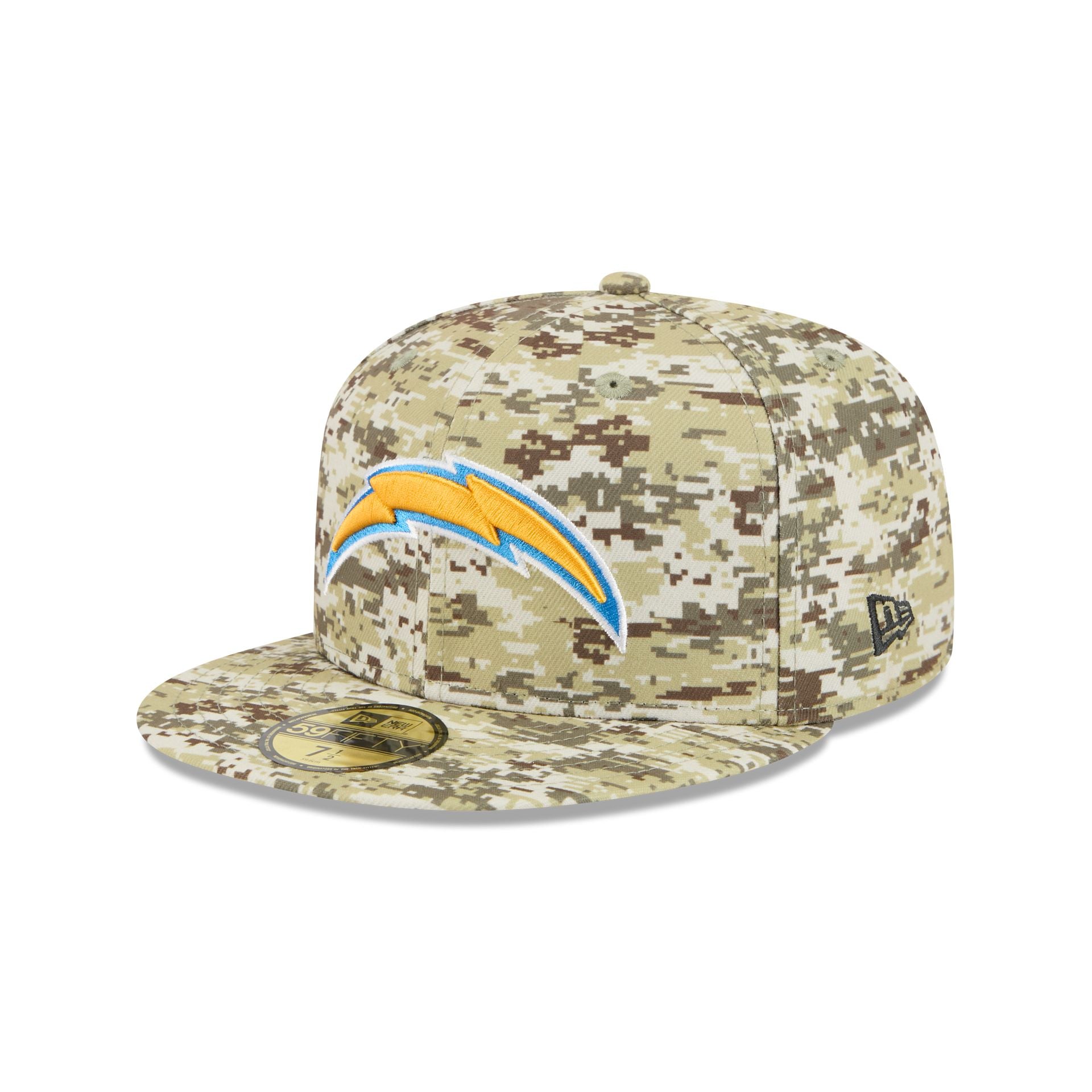 Los Angeles Chargers 2025 Salute to Service Fan Gear 59FIFTY Fitted Hat