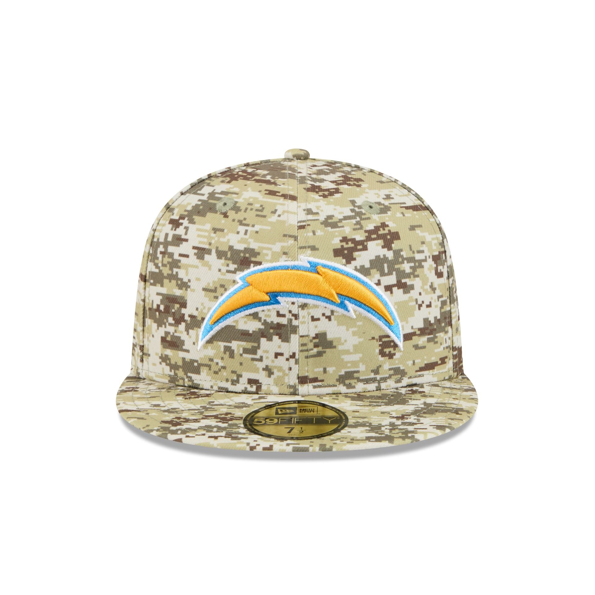 Los Angeles Chargers 2025 Salute to Service Fan Gear 59FIFTY Fitted Hat