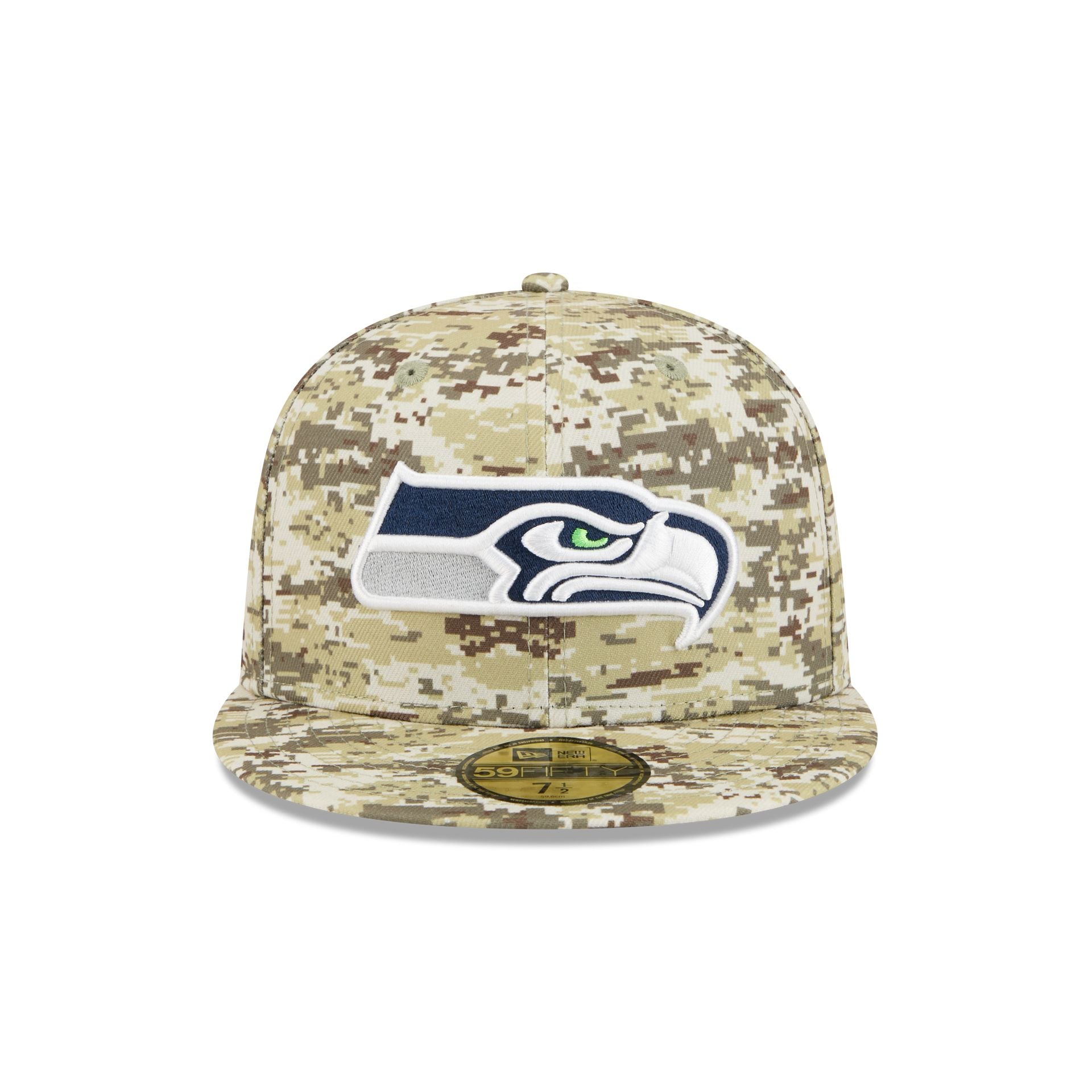 Seattle Seahawks 2025 Salute to Service Fan Gear 59FIFTY Fitted Hat