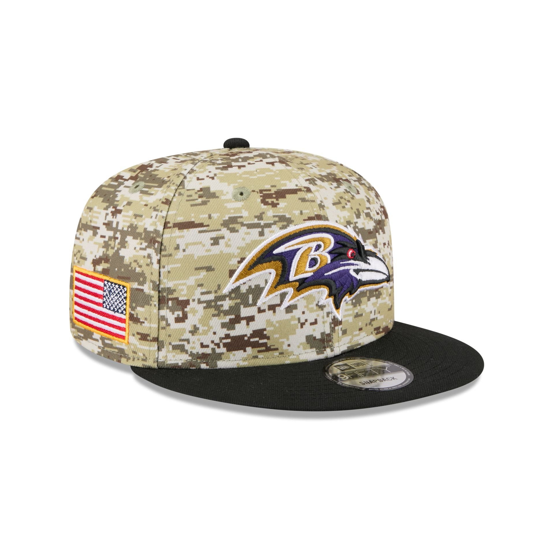 Baltimore Ravens 2025 Salute to Service Fan Gear 9FIFTY Snapback Hat - Nextgenmallstore