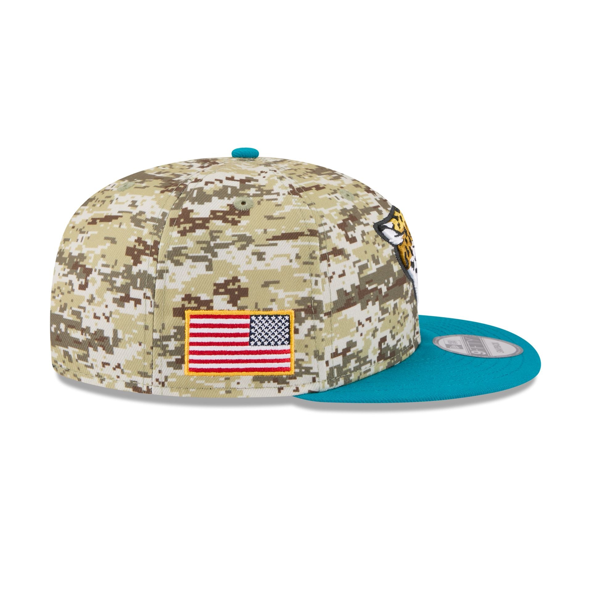 Jacksonville Jaguars 2025 Salute to Service Fan Gear 9FIFTY Snapback Hat