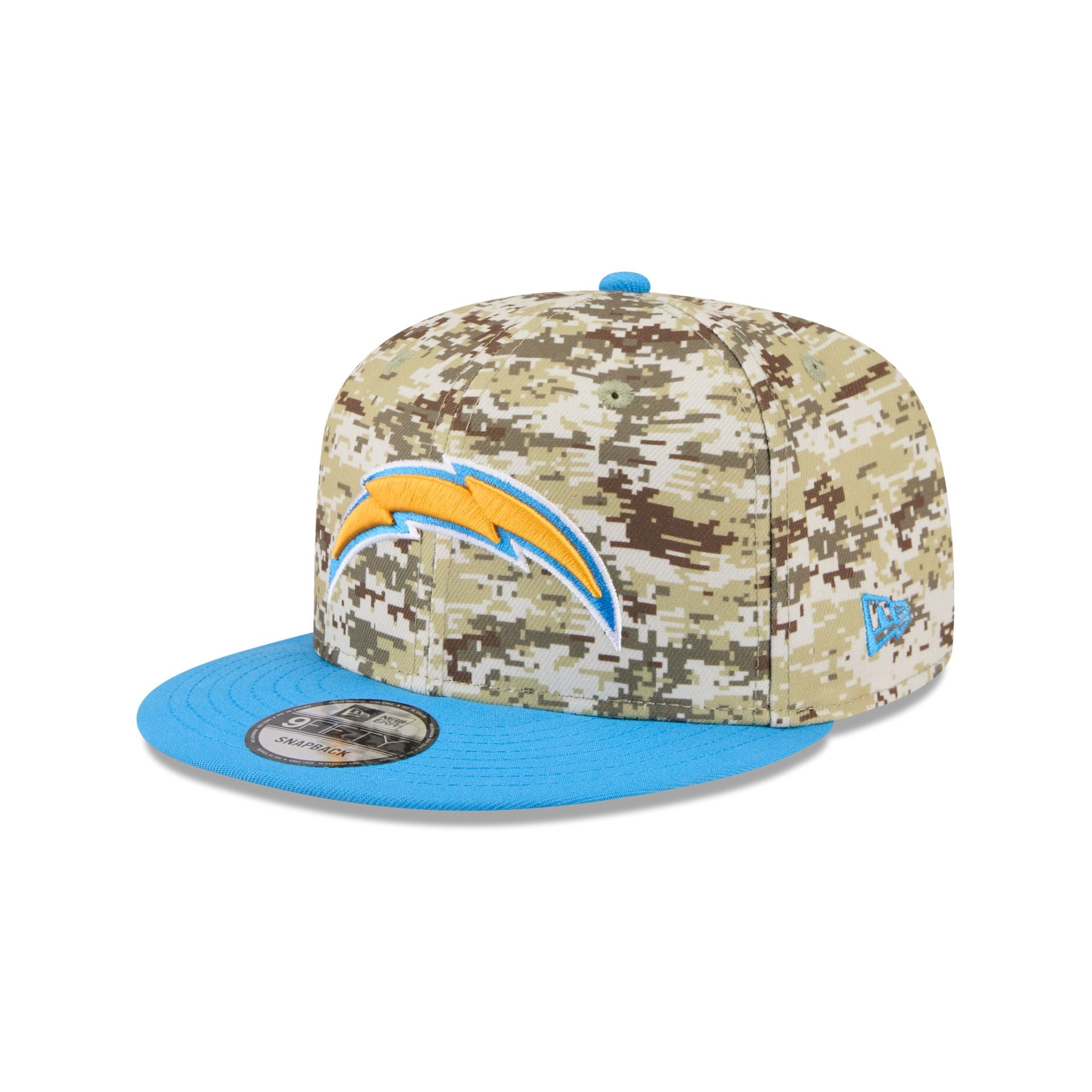 Los Angeles Chargers 2025 Salute to Service Fan Gear 9FIFTY Snapback Hat