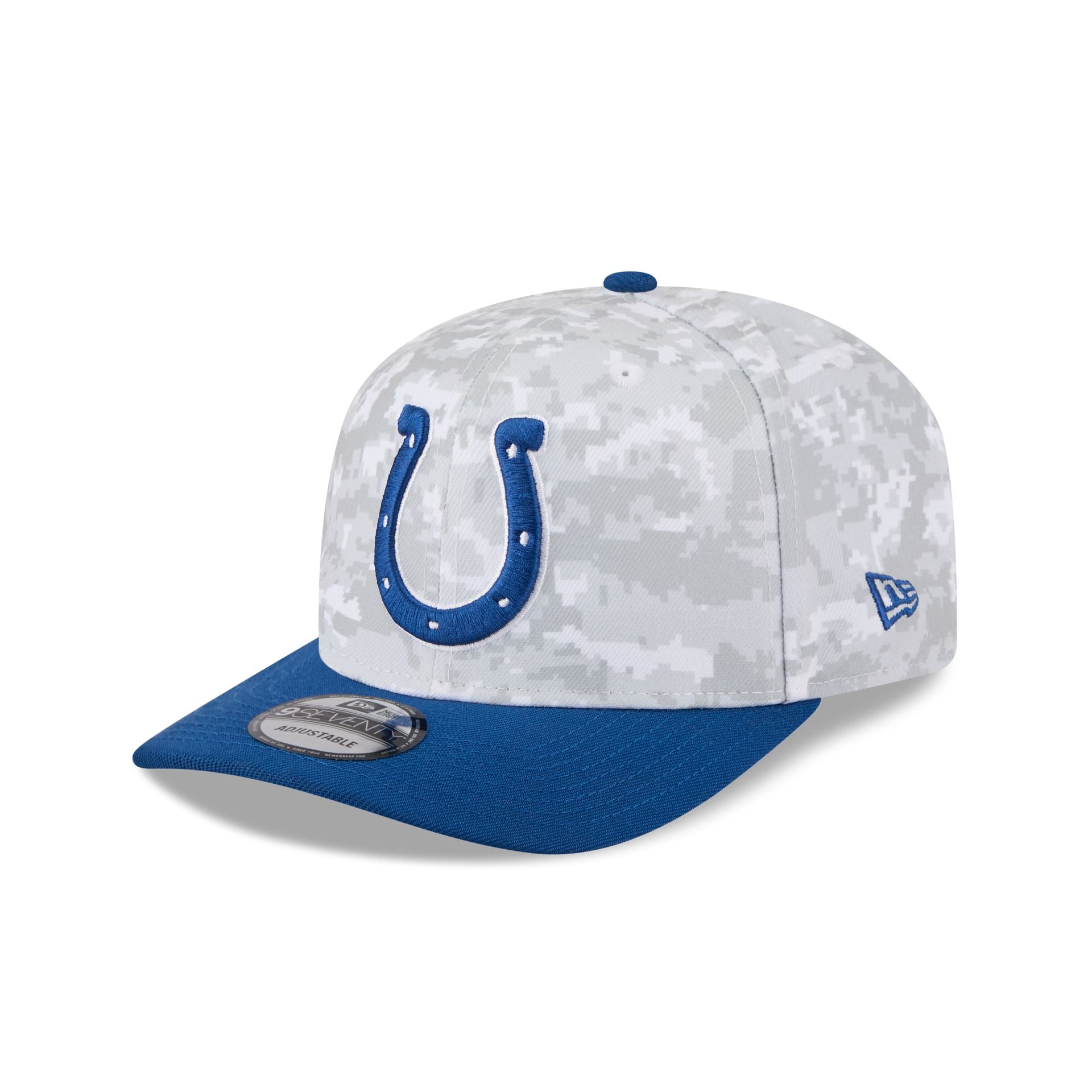 Indianapolis Colts 2025 Salute to Service Fan Gear 9SEVENTY Stretch-Snap Hat