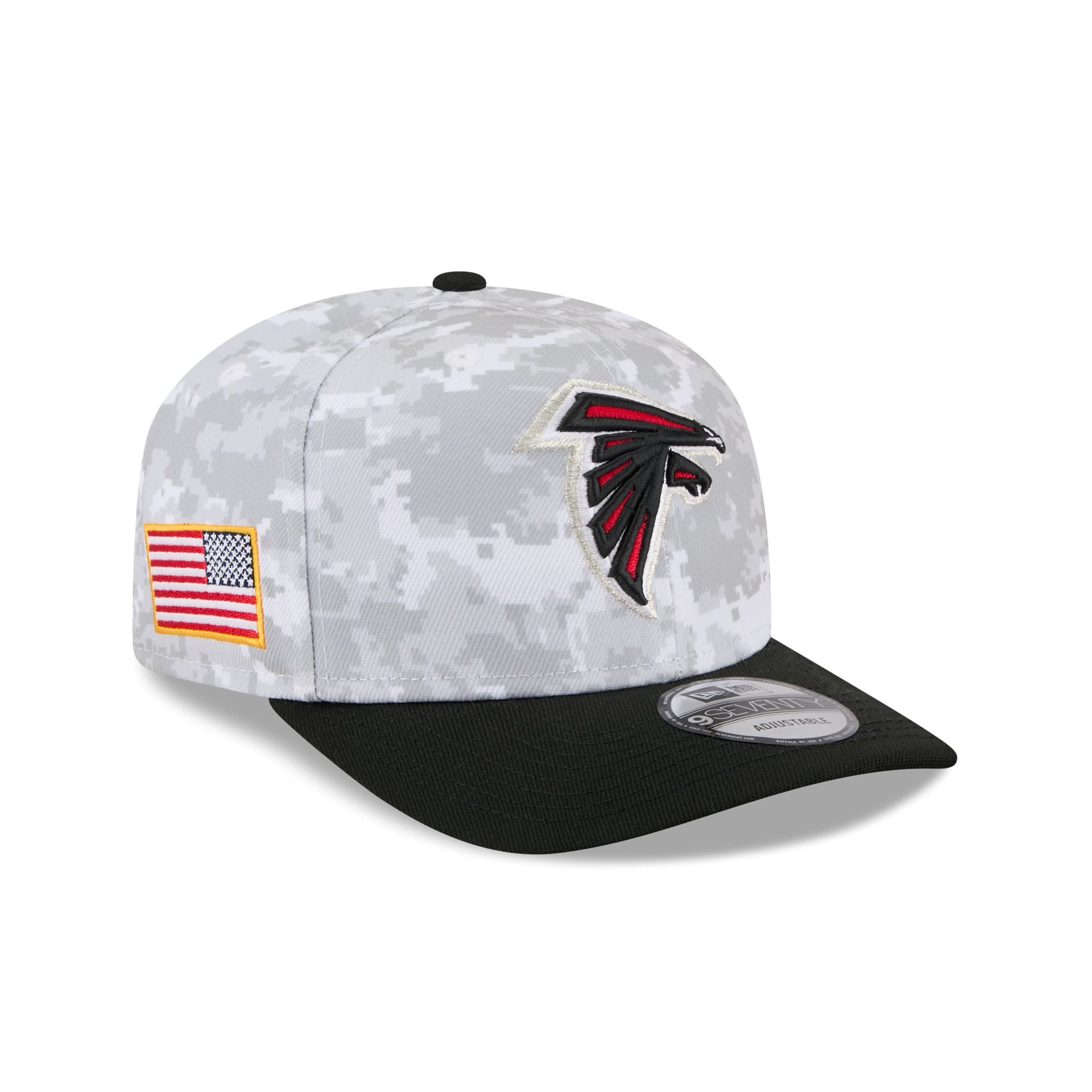 Atlanta Falcons 2025 Salute to Service Fan Gear 9SEVENTY Stretch-Snap Hat - Nextgenmallstore