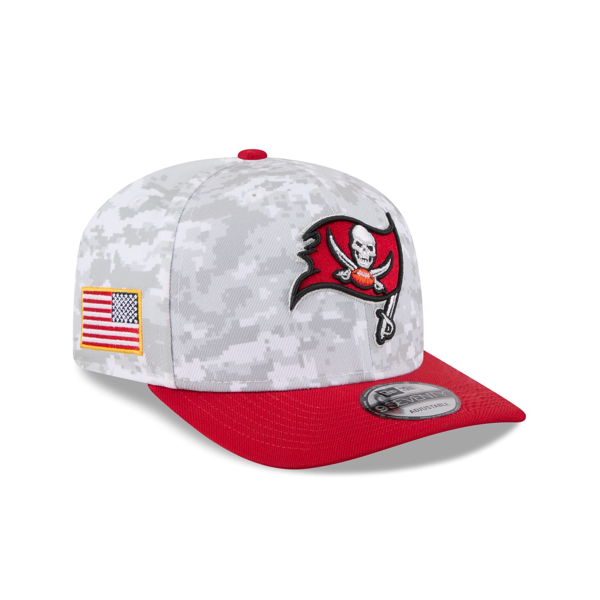 Tampa Bay Buccaneers 2025 Salute to Service Fan Gear 9SEVENTY Stretch-Snap Hat - Nextgenmallstore