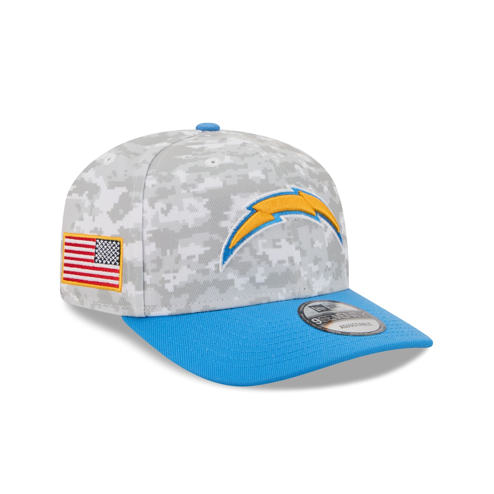 Los Angeles Chargers 2025 Salute to Service Fan Gear 9SEVENTY Stretch-Snap Hat - Nextgenmallstore