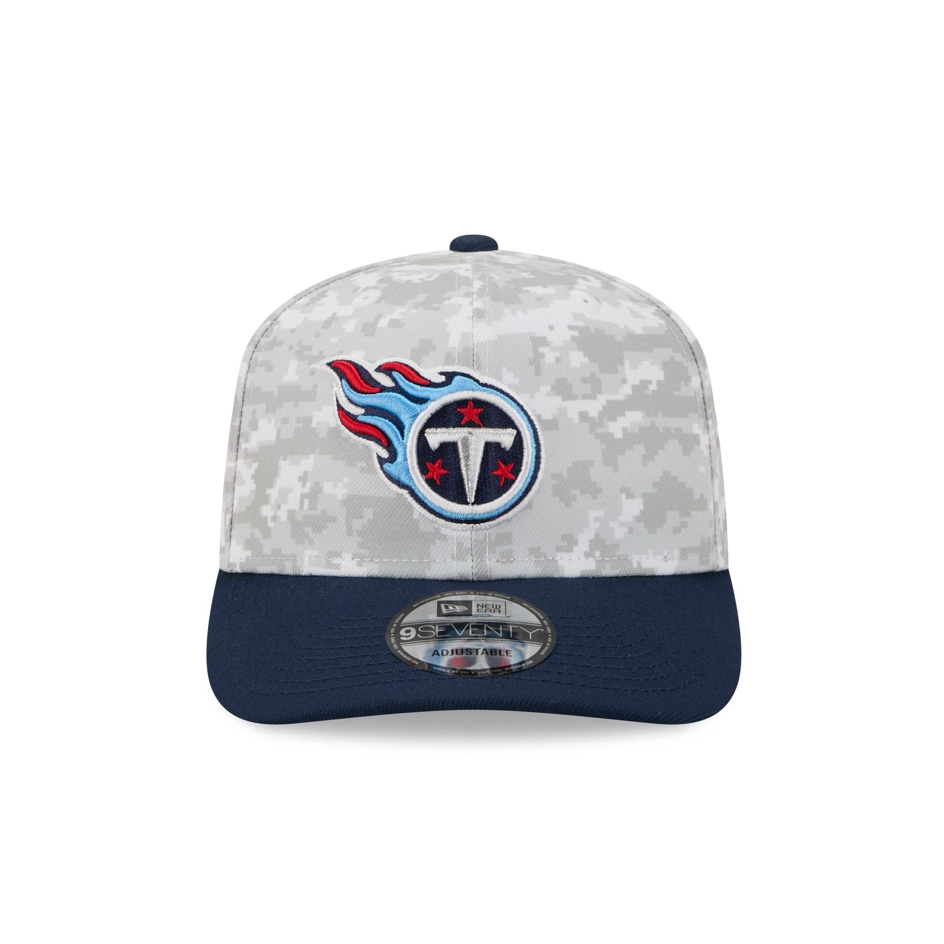 Tennessee Titans 2025 Salute to Service Fan Gear 9SEVENTY Stretch-Snap Hat