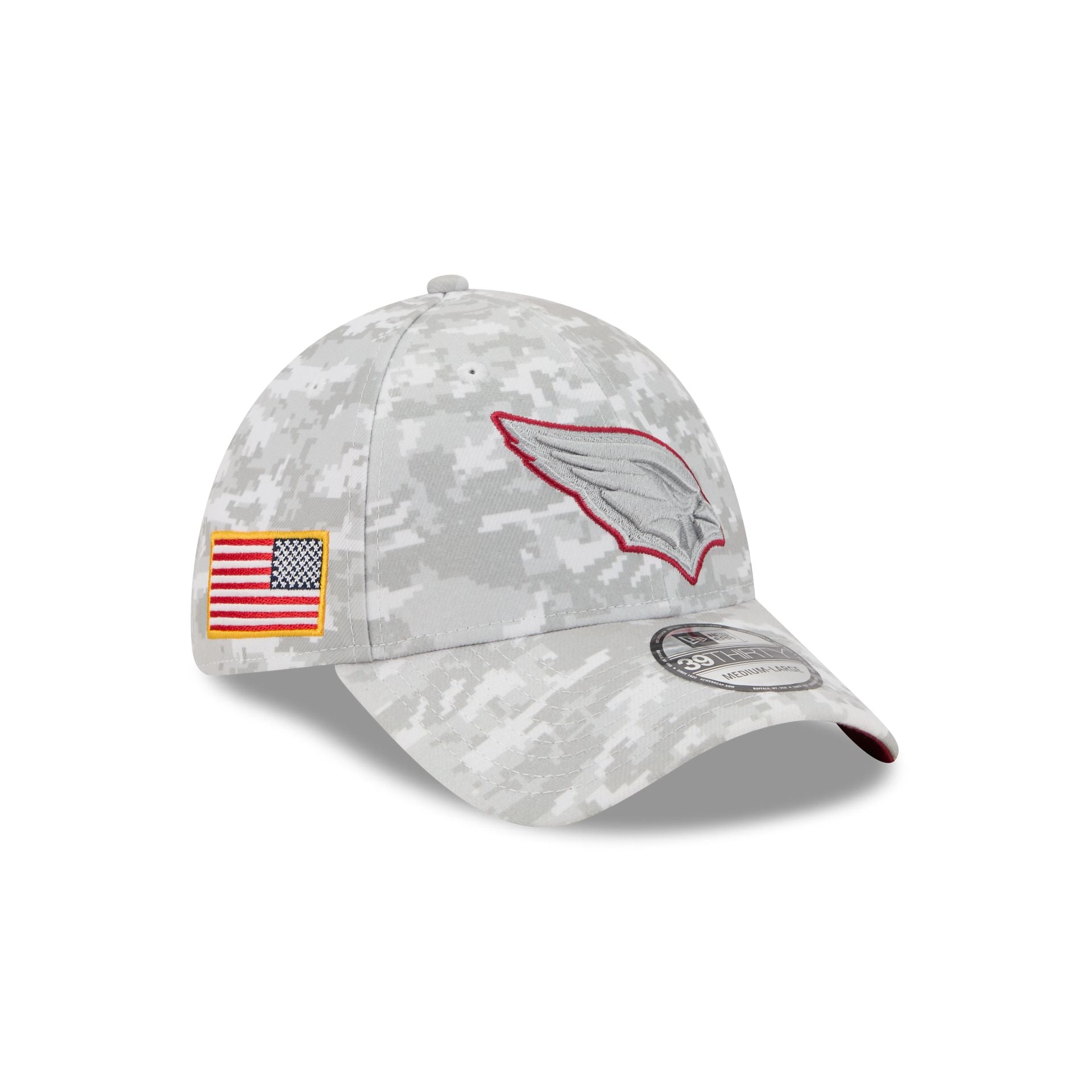 Arizona Cardinals 2025 Salute to Service Fan Gear 39THIRTY Stretch Fit Hat