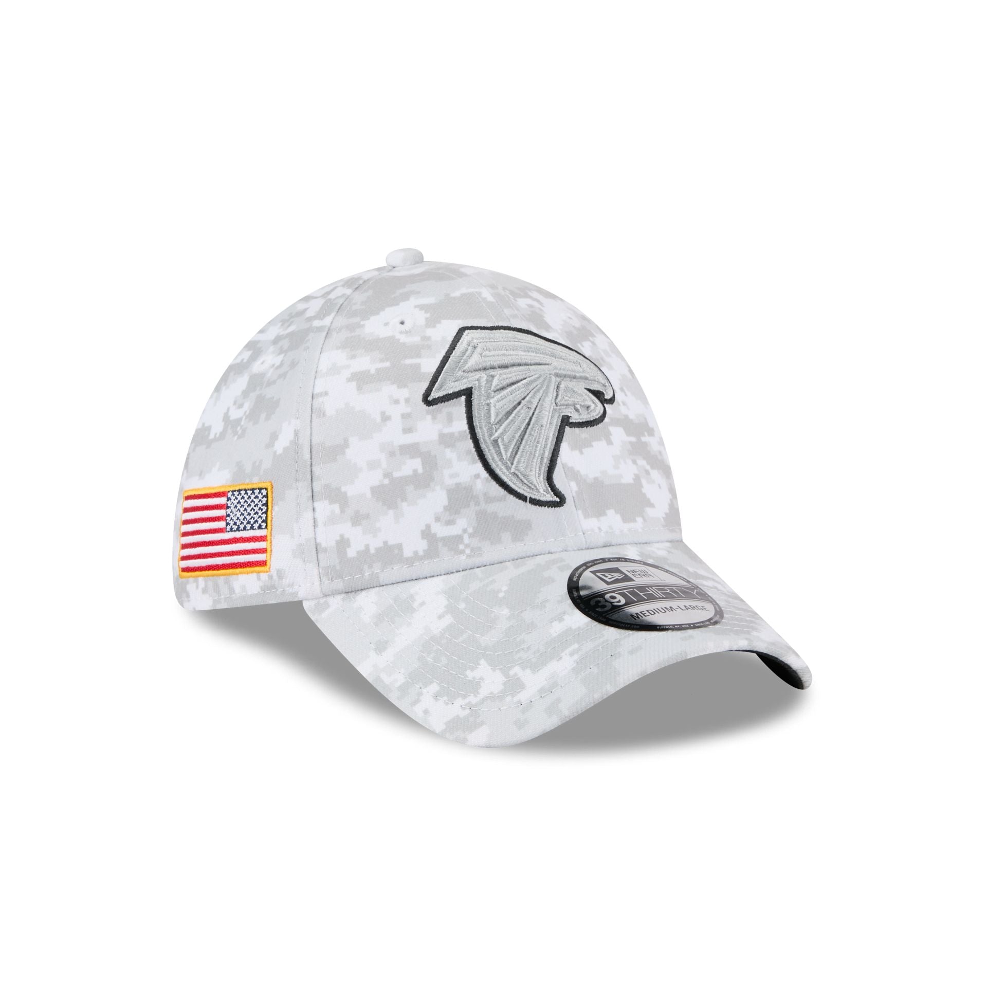Atlanta Falcons 2025 Salute to Service Fan Gear 39THIRTY Stretch Fit Hat - Nextgenmallstore