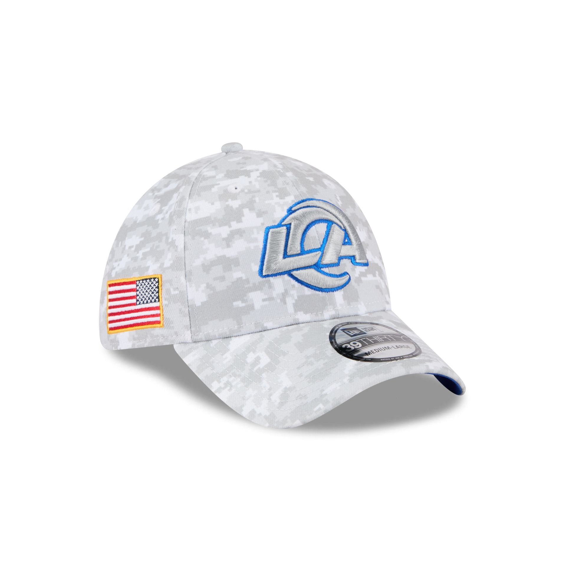 Los Angeles Rams 2025 Salute to Service Fan Gear 39THIRTY Stretch Fit Hat - Nextgenmallstore