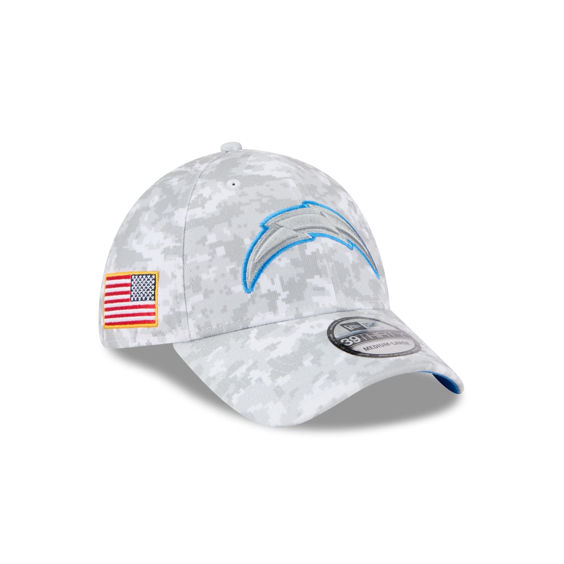 Los Angeles Chargers 2025 Salute to Service Fan Gear 39THIRTY Stretch Fit Hat - Nextgenmallstore