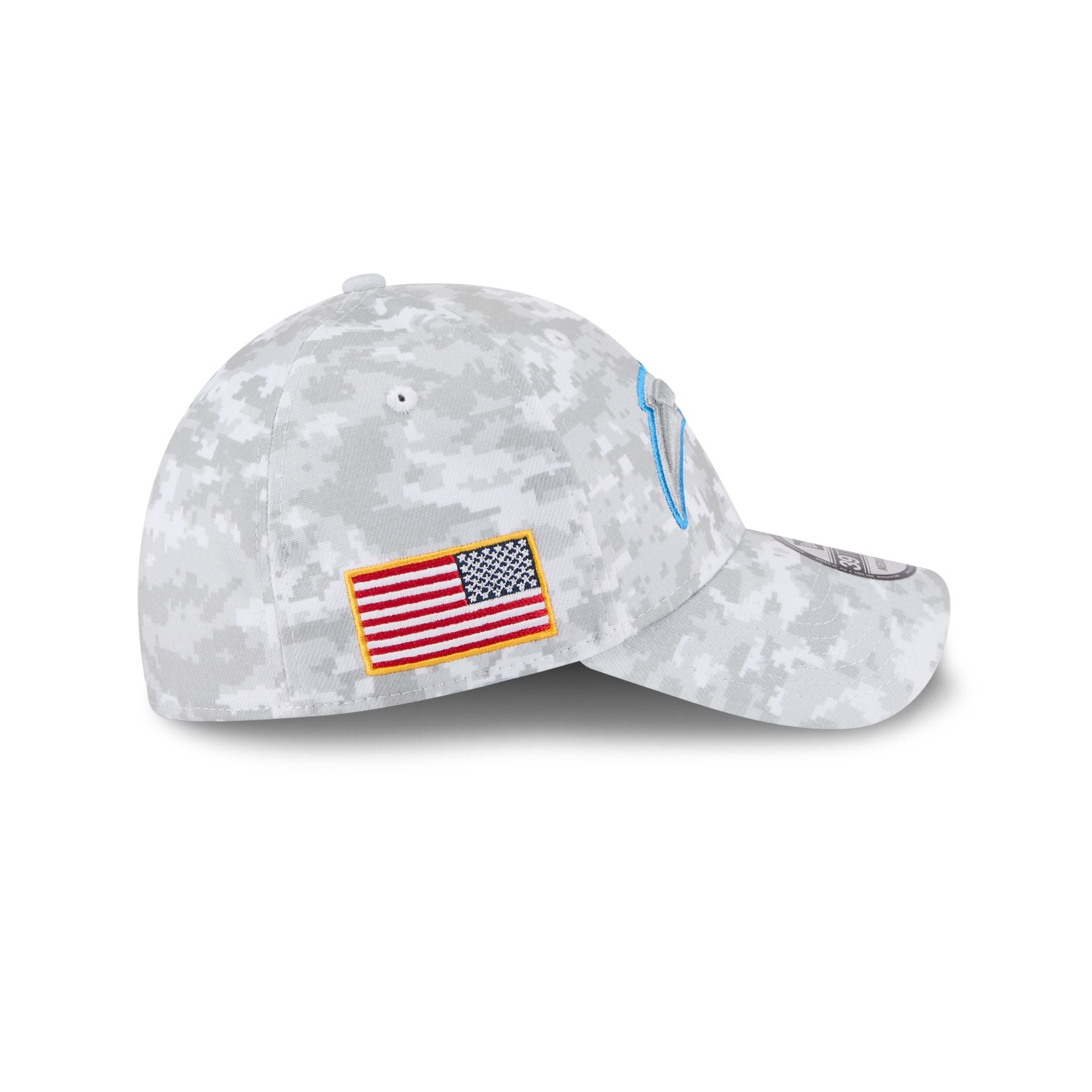 Los Angeles Chargers 2025 Salute to Service Fan Gear 39THIRTY Stretch Fit Hat