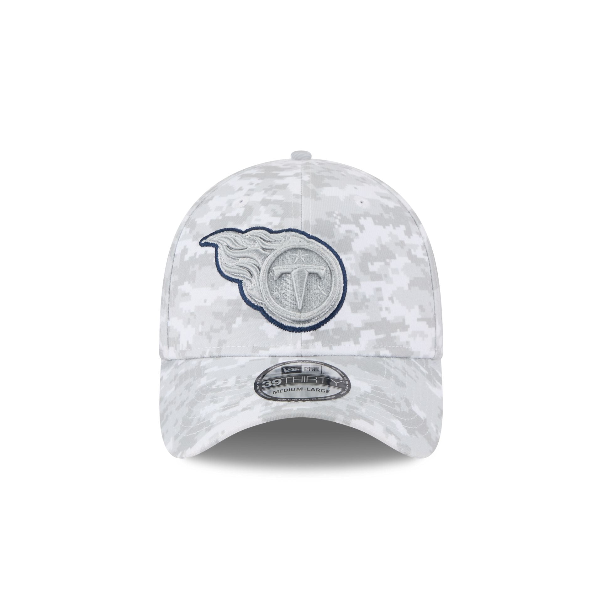 Tennessee Titans 2025 Salute to Service Fan Gear 39THIRTY Stretch Fit Hat