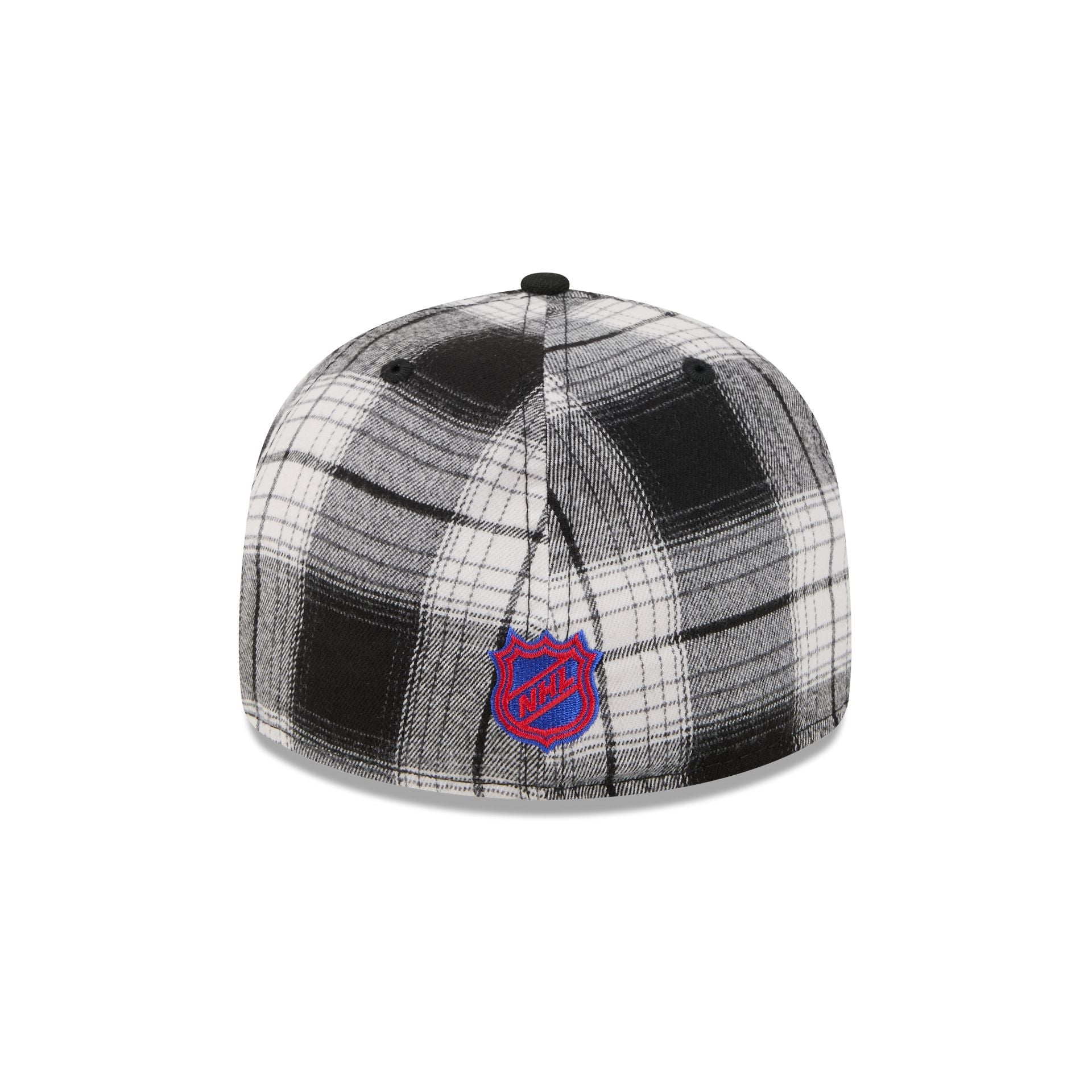 New York Rangers Grunge Plaid Retro Crown 59FIFTY Fitted Hat