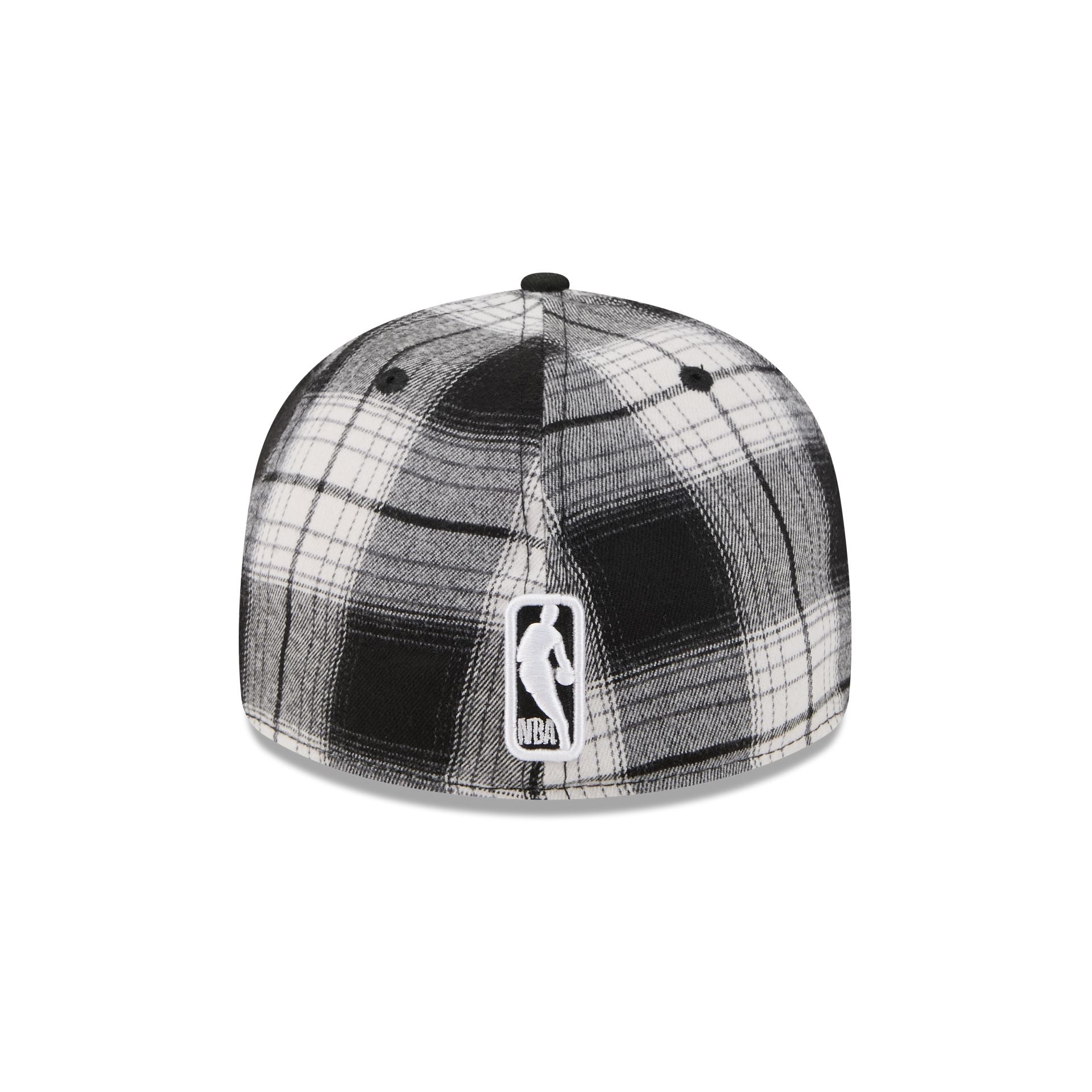 Brooklyn Nets Grunge Plaid Retro Crown 59FIFTY Fitted Hat