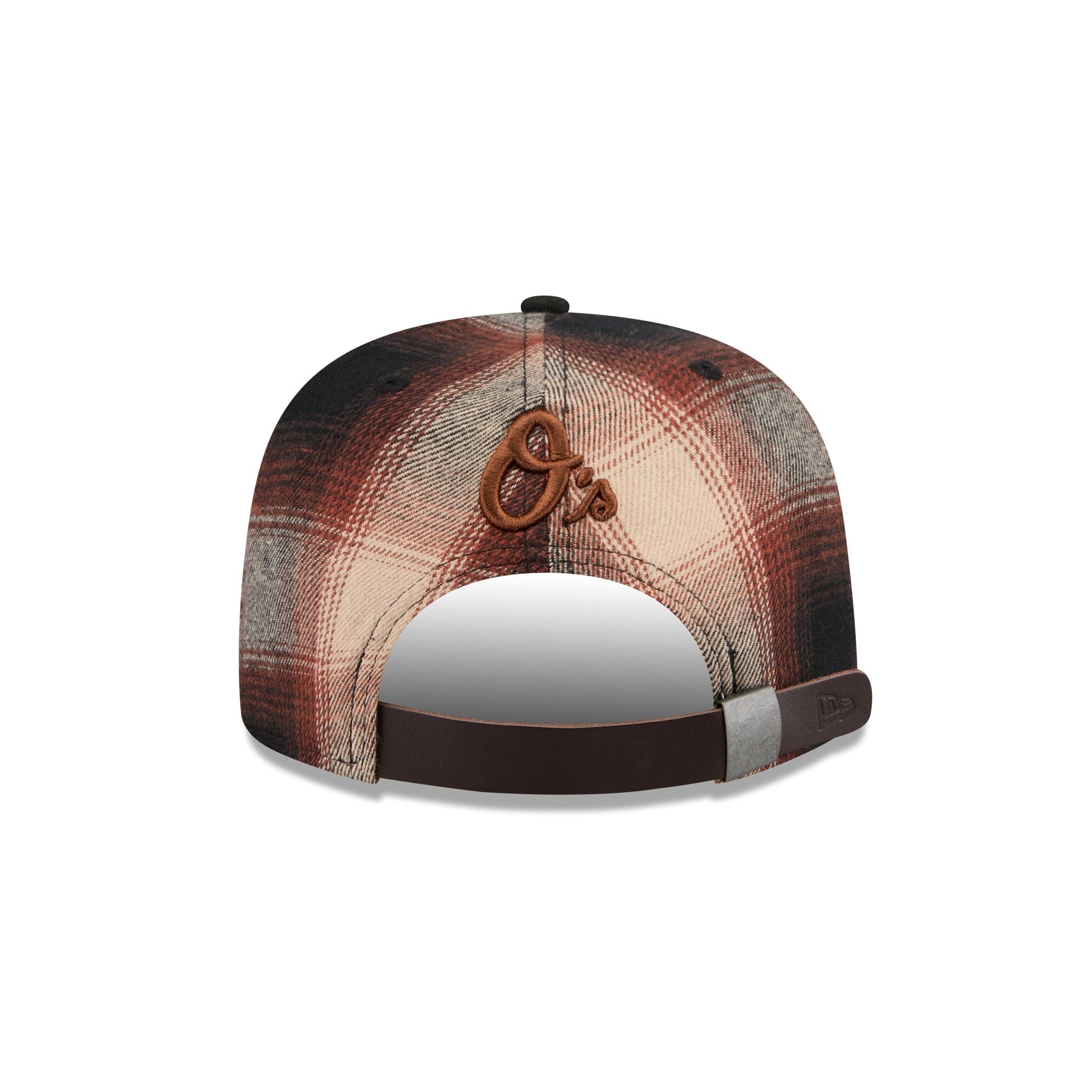 Baltimore Orioles Grunge Plaid 9FIFTY A-Frame Adjustable Hat