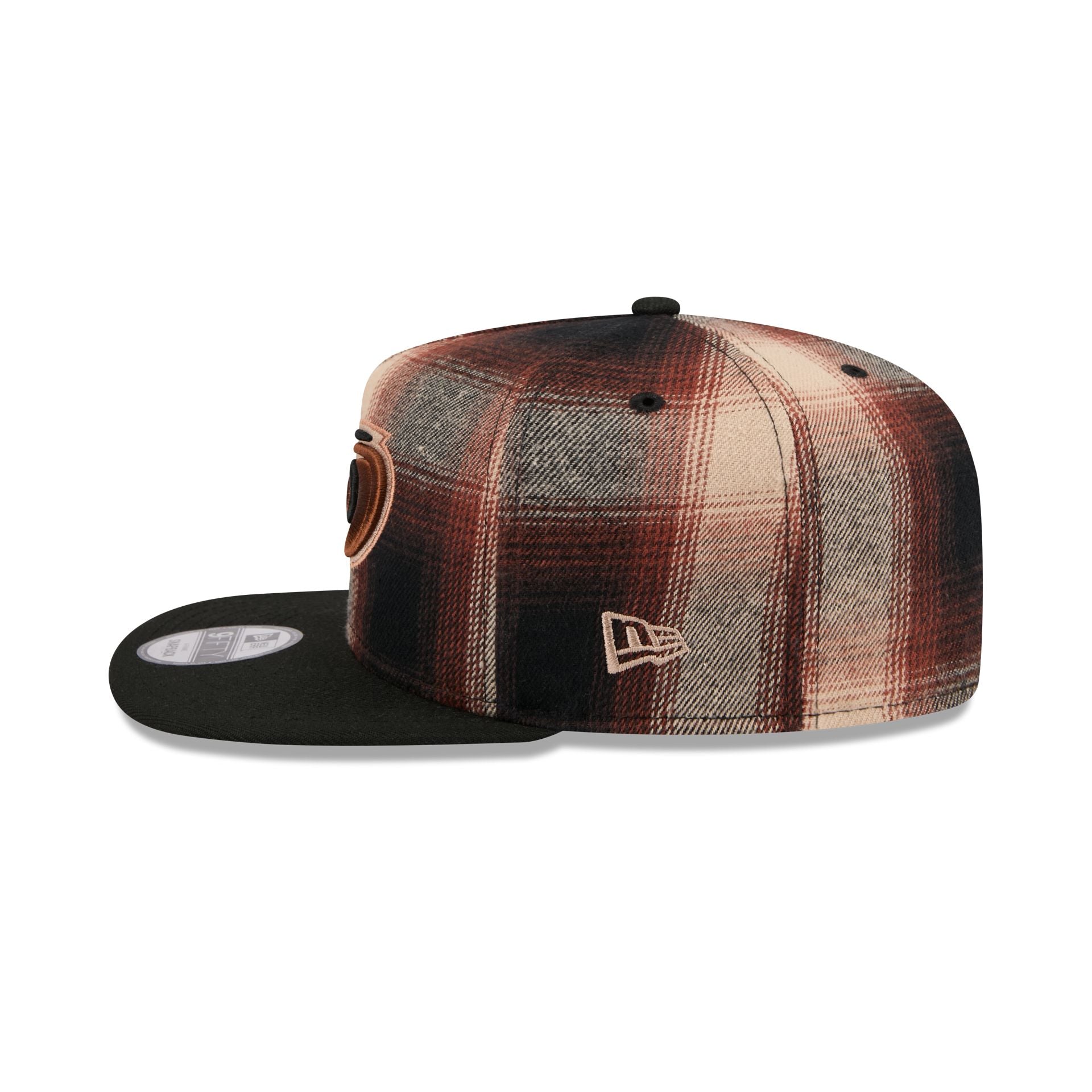 Carolina Hurricanes Grunge Plaid 9FIFTY A-Frame Adjustable Hat