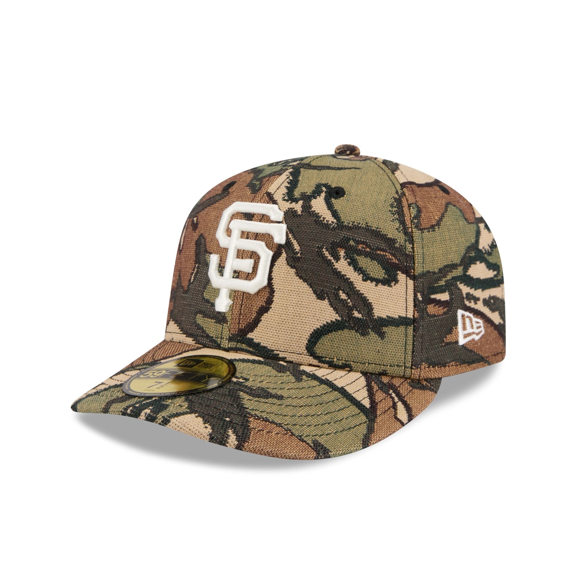 San Francisco Giants Three Looms Jacquard Camo 59FIFTY Fitted Hat - Nextgenmallstore