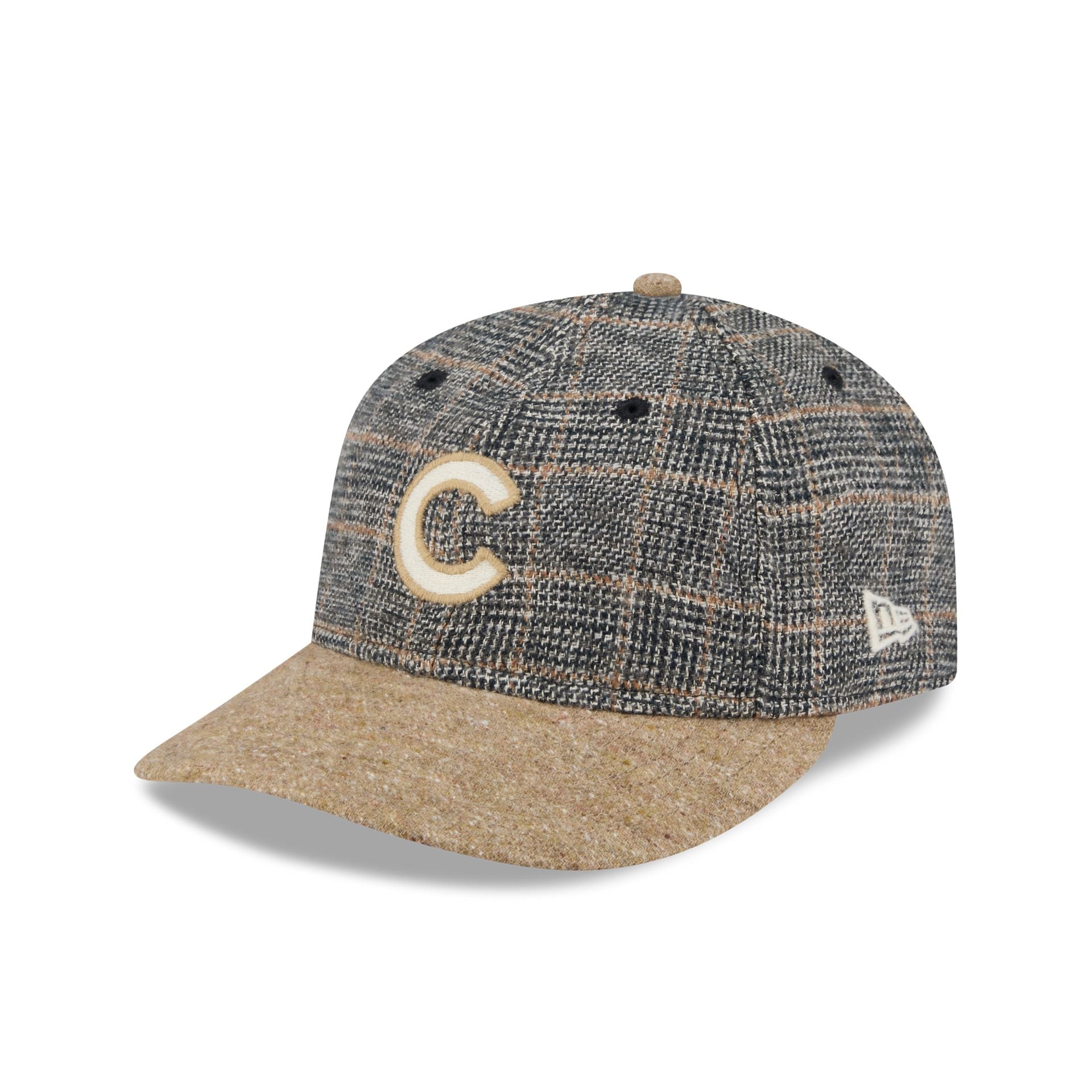 Chicago Cubs Three Looms Vintage Tweed Retro Crown 59FIFTY Fitted Hat - Nextgenmallstore