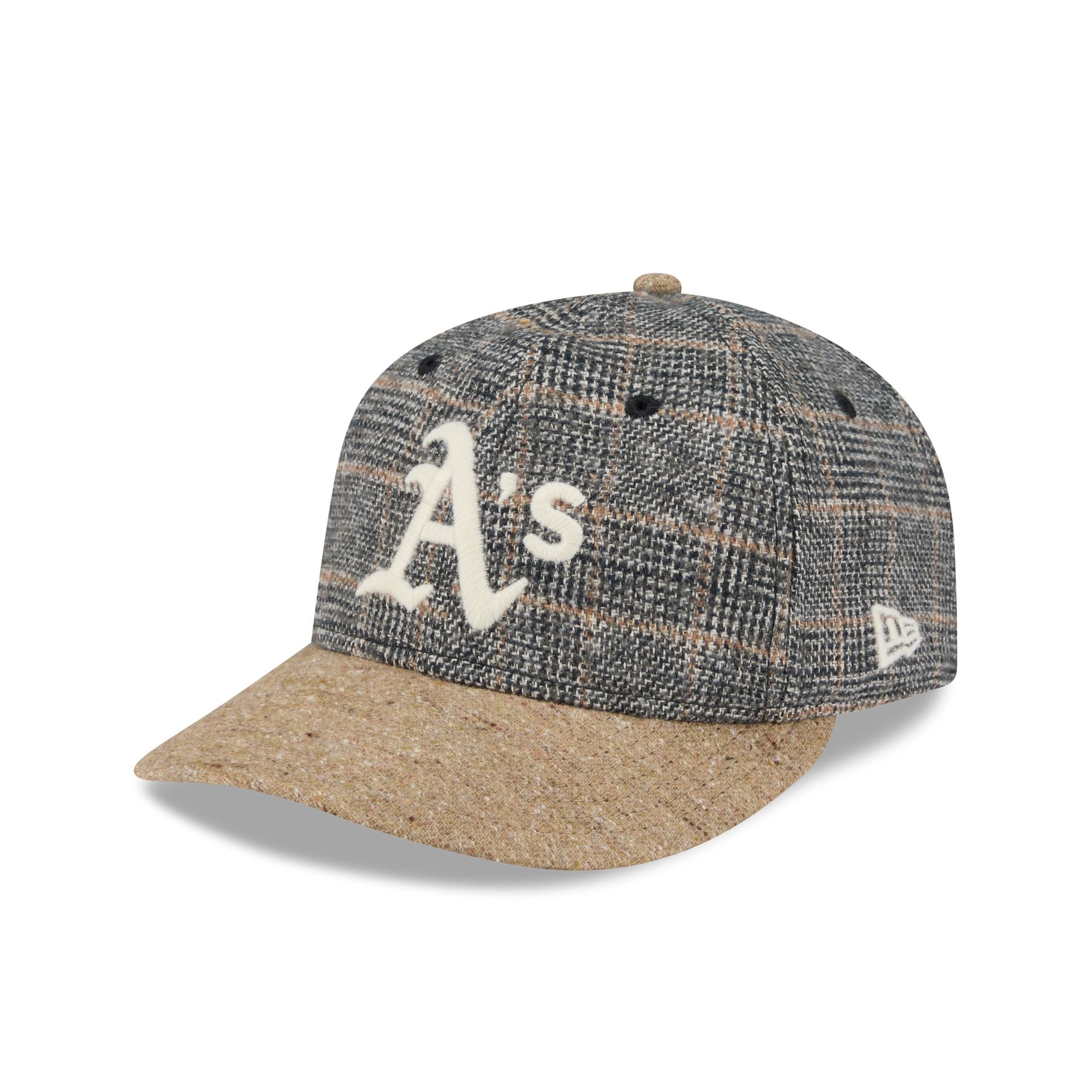 Athletics Three Looms Vintage Tweed Retro Crown 59FIFTY Fitted Hat - Nextgenmallstore
