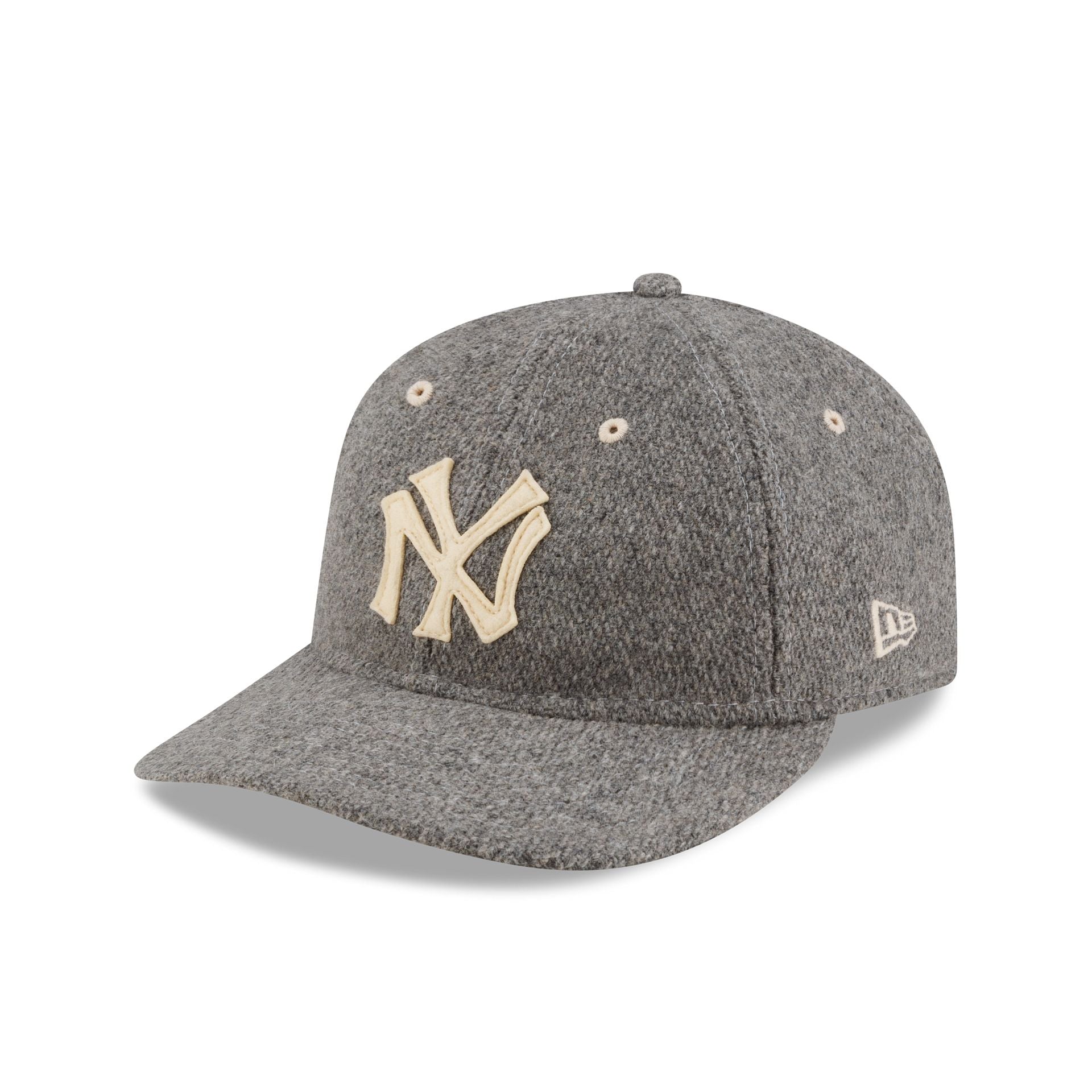 Ralph Lauren x New York Yankees Heather Gray Wool Retro Crown 9FIFTY Adjustable Hat - Nextgenmallstore