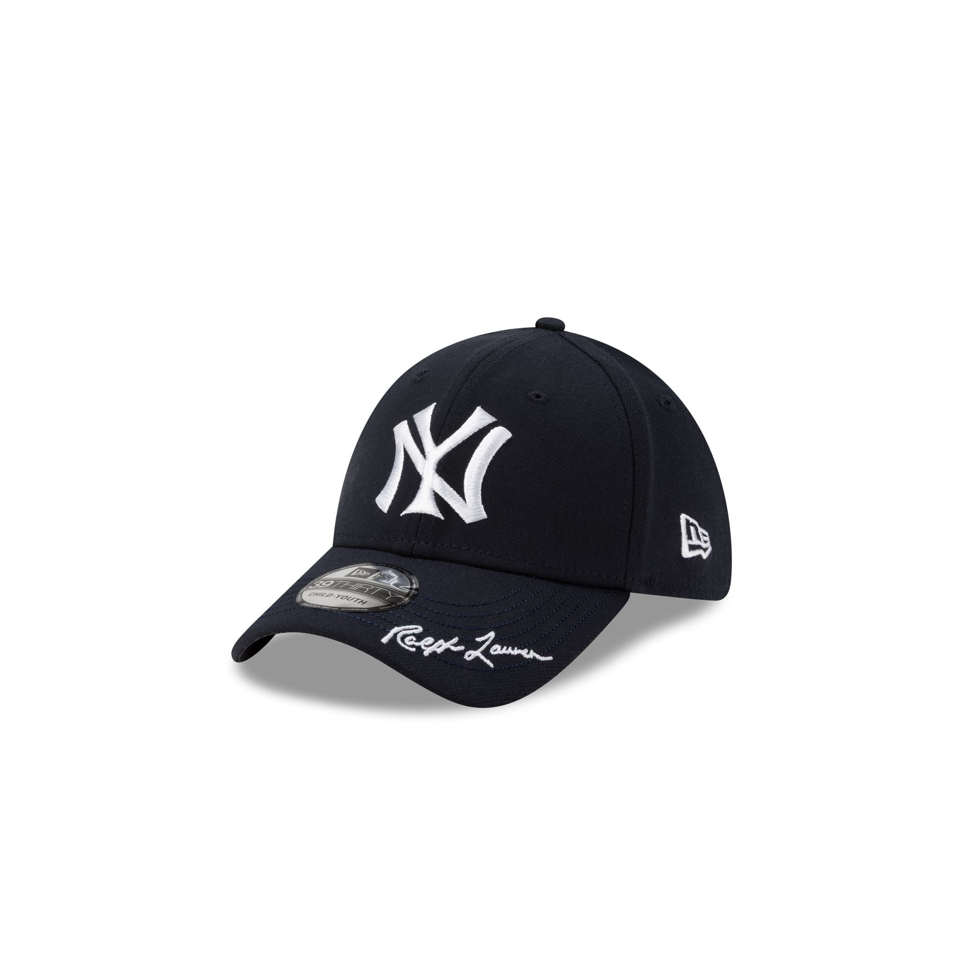 Ralph Lauren x New York Yankees Navy Kids 39THIRTY Stretch Fit Hat - Nextgenmallstore
